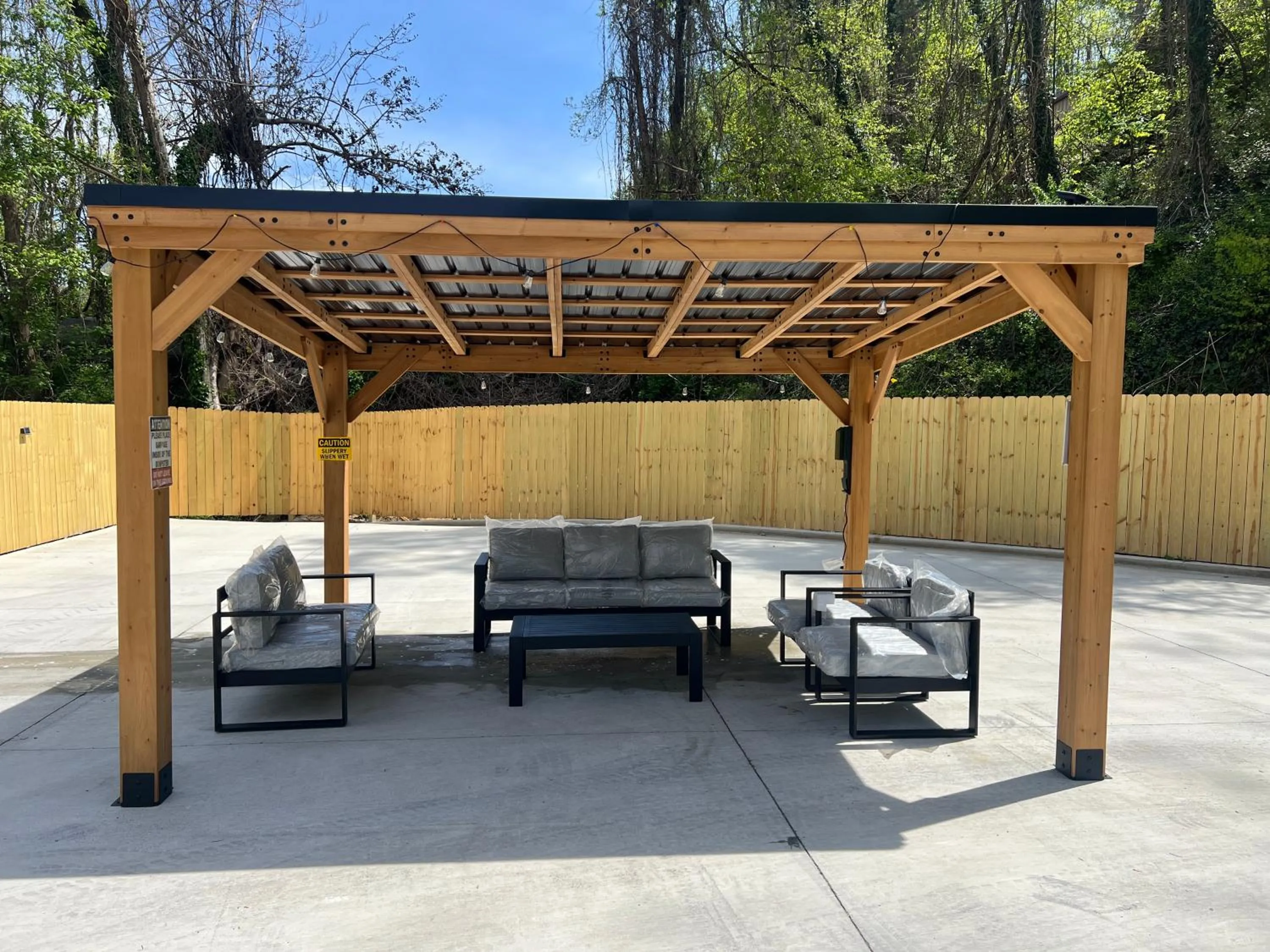 Patio in Gatlinburg Mountain Inn