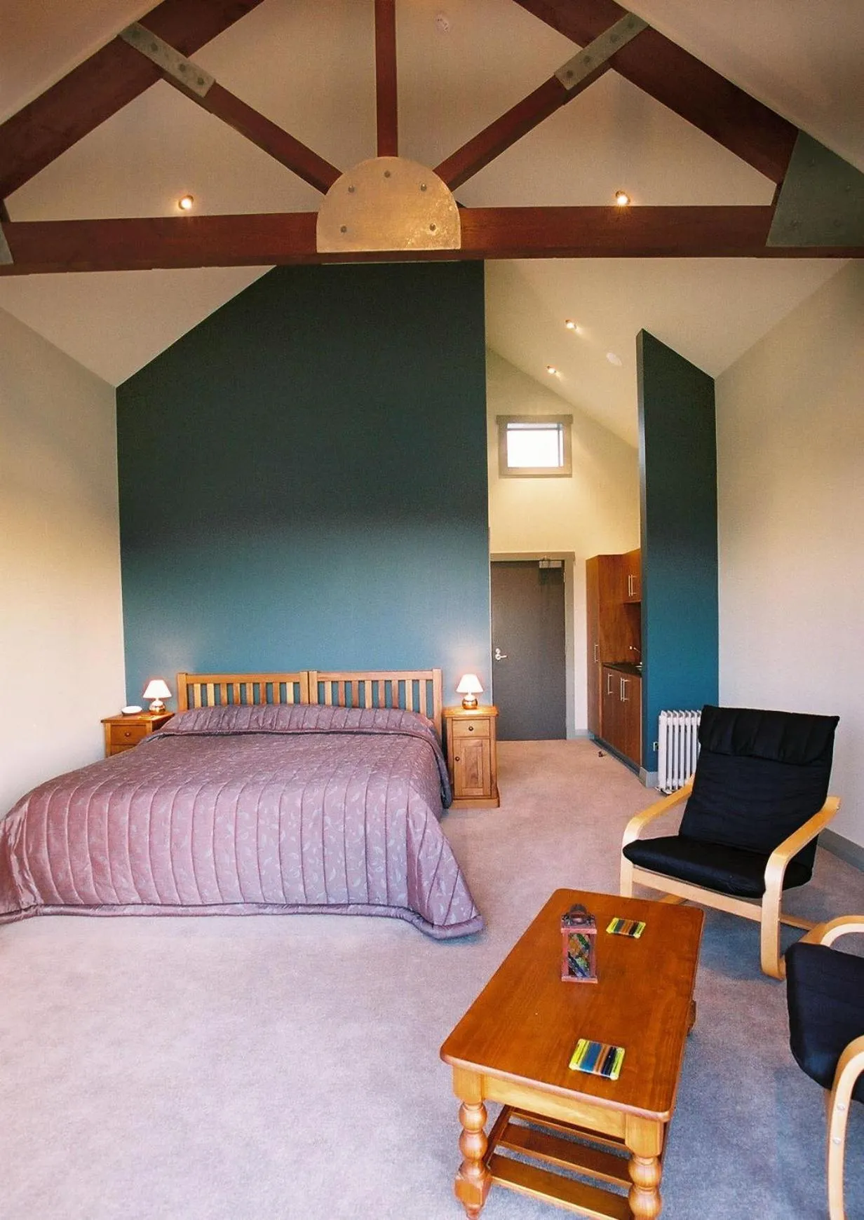 Bedroom, Bed in Taranaki Country Lodge