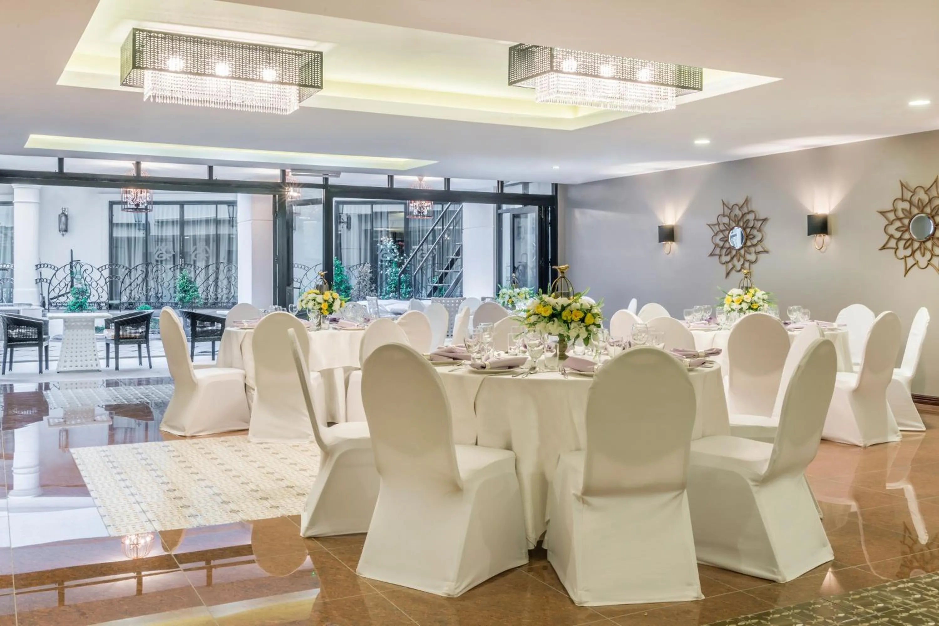 Dining area in Marcian Garden Hotel