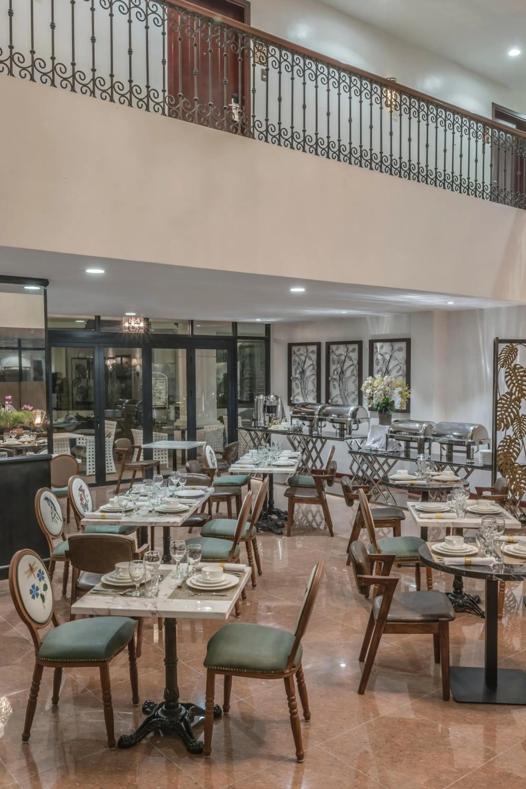 Dining area in Marcian Garden Hotel