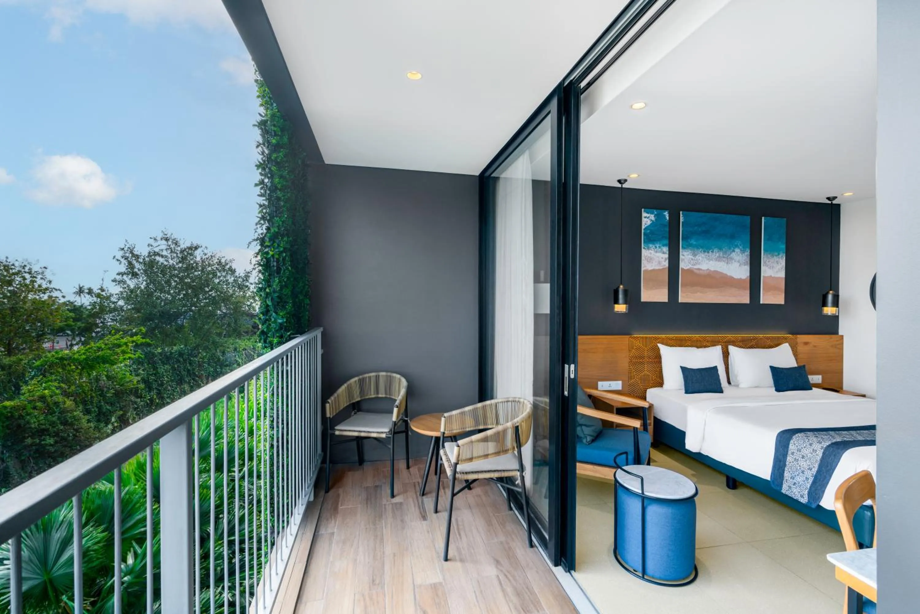 Balcony/Terrace, Bed in Citadines Berawa Beach Bali