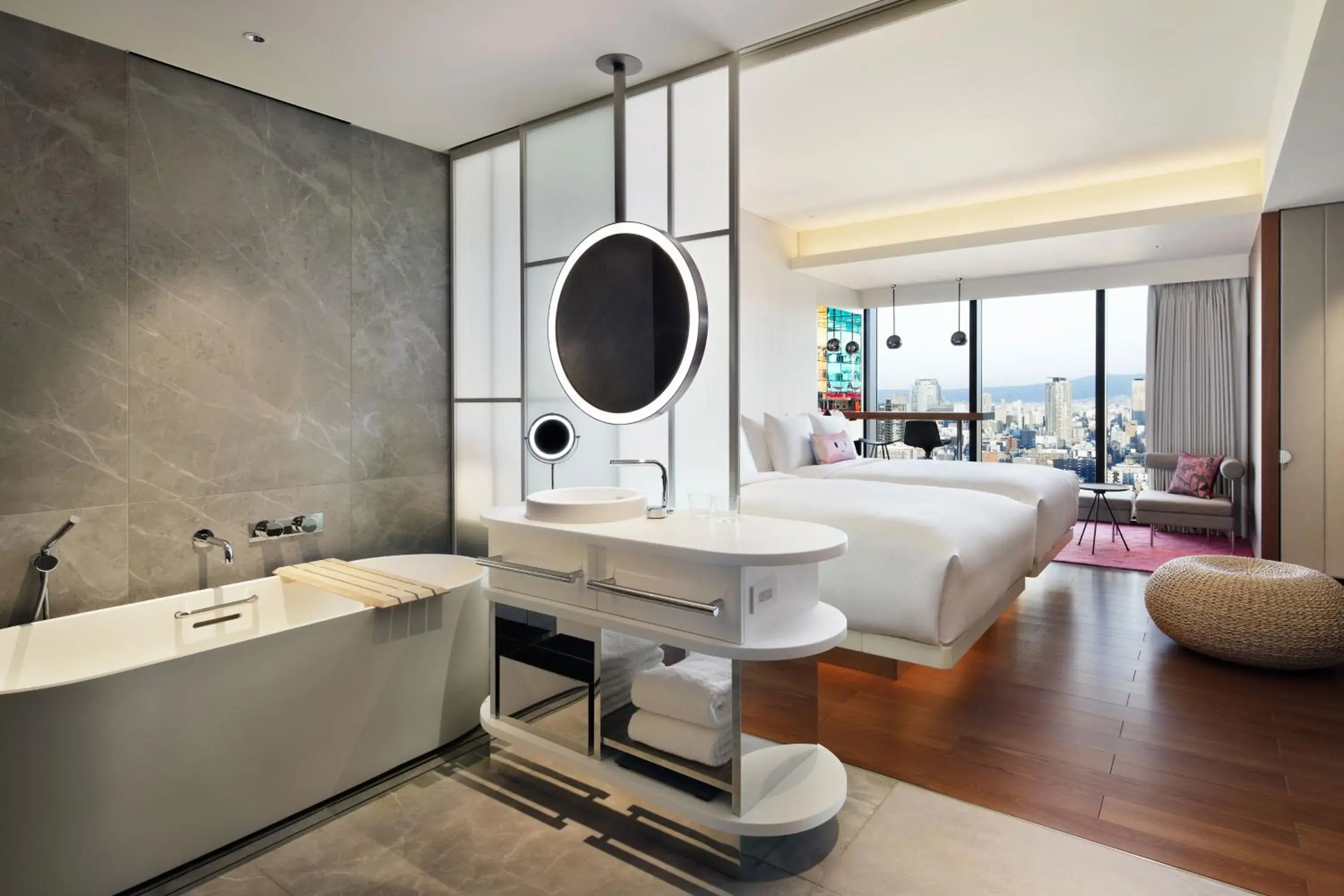 Guest Room with 2 Double, Skyline view, High floor in W Osaka Guest Room with 2 Double, Skyline view, High floor in W Osaka