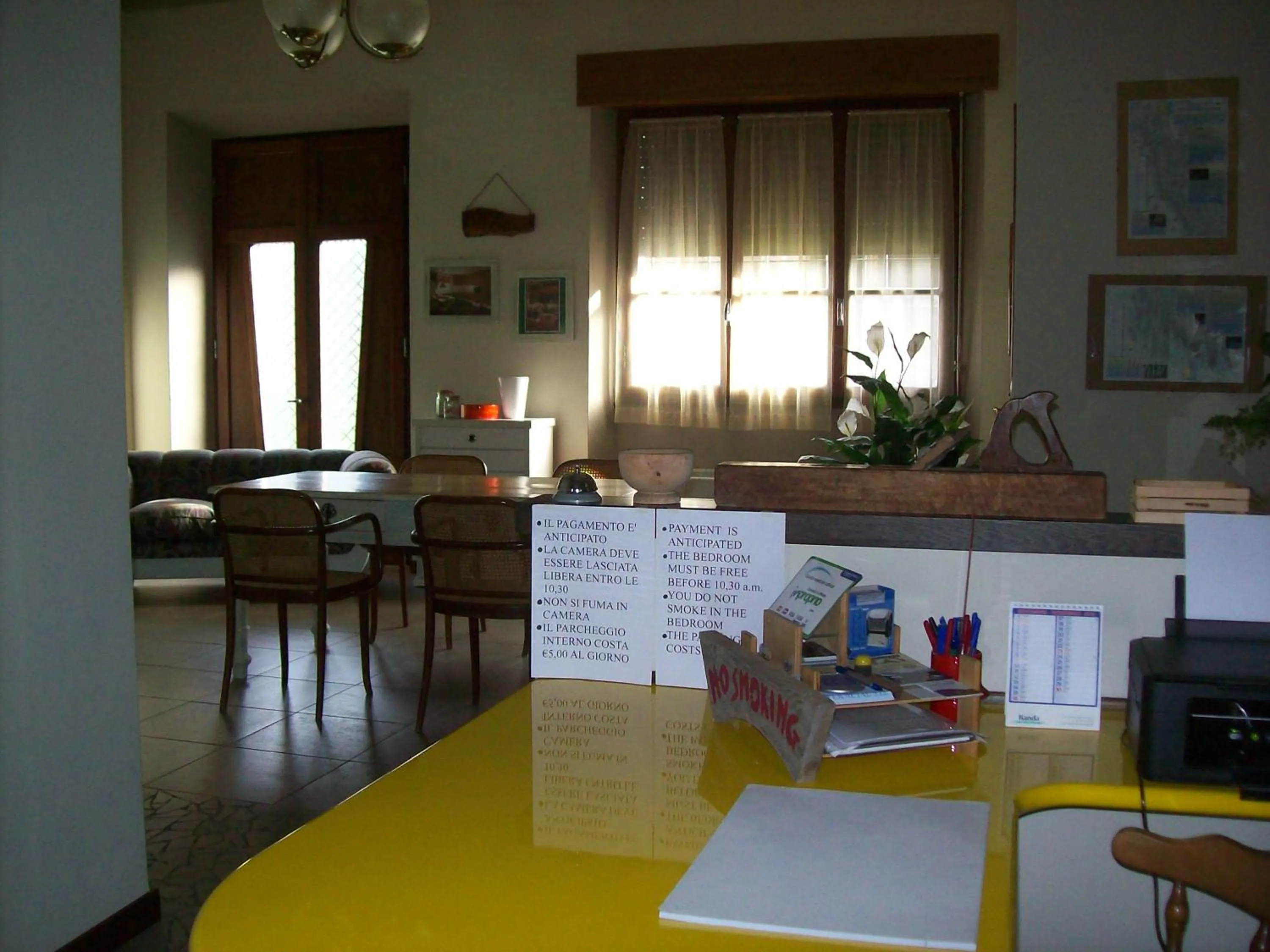 Lobby or reception in La Bottega Del Falegname