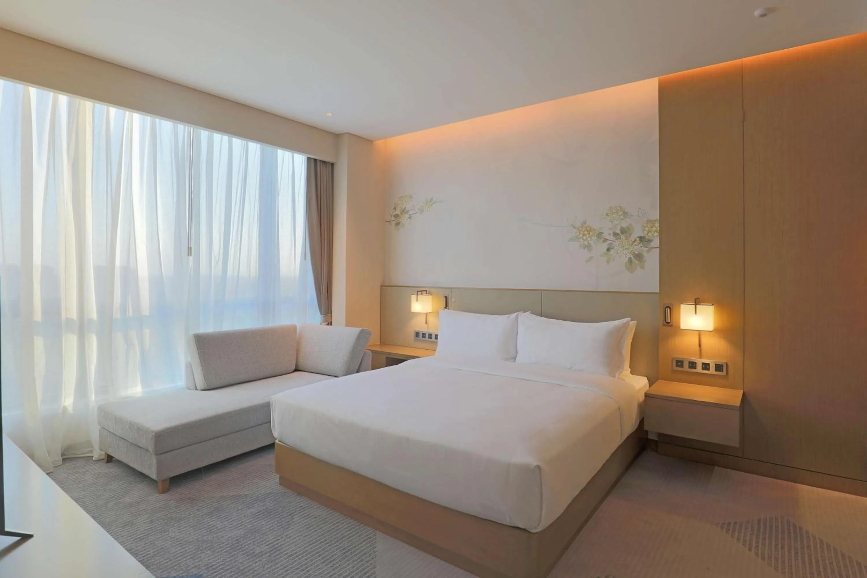 Bed in Hilton Garden Inn Changzhou Jintan