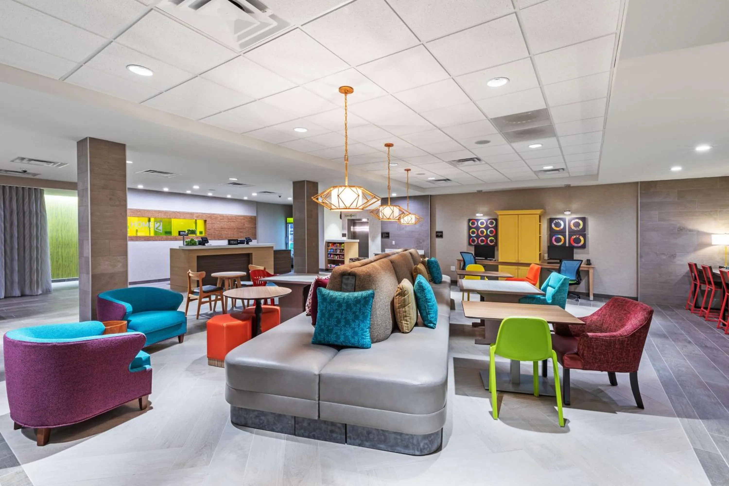 Lobby or reception in Home2 Suites By Hilton Midland East, Tx