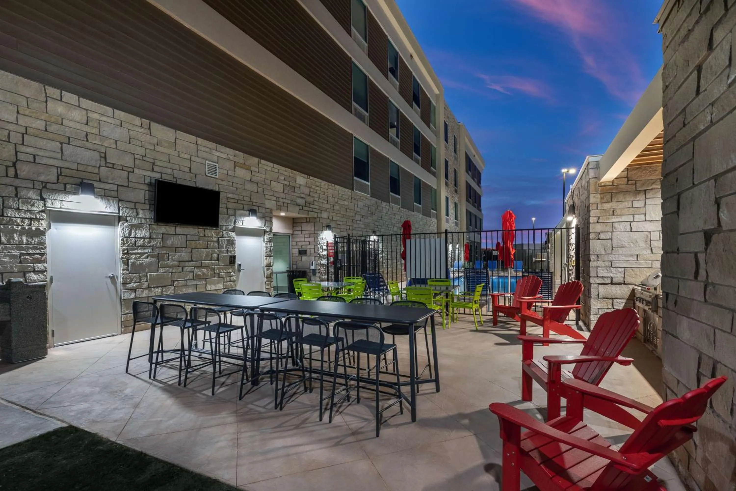 Patio in Home2 Suites By Hilton Midland East, Tx