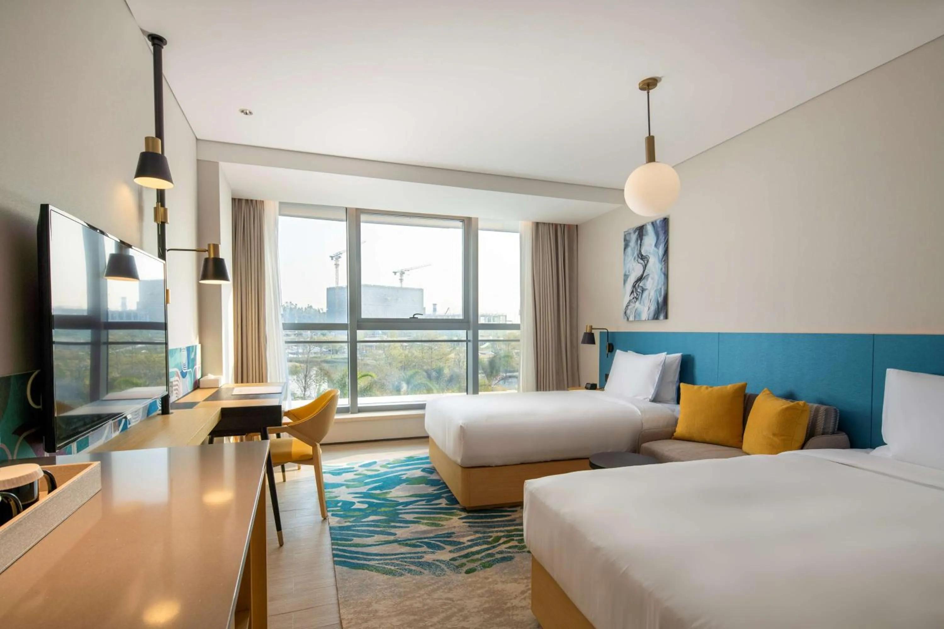 Bedroom, Bed in Hilton Garden Inn Zhuhai Hengqin Sumlodol Park
