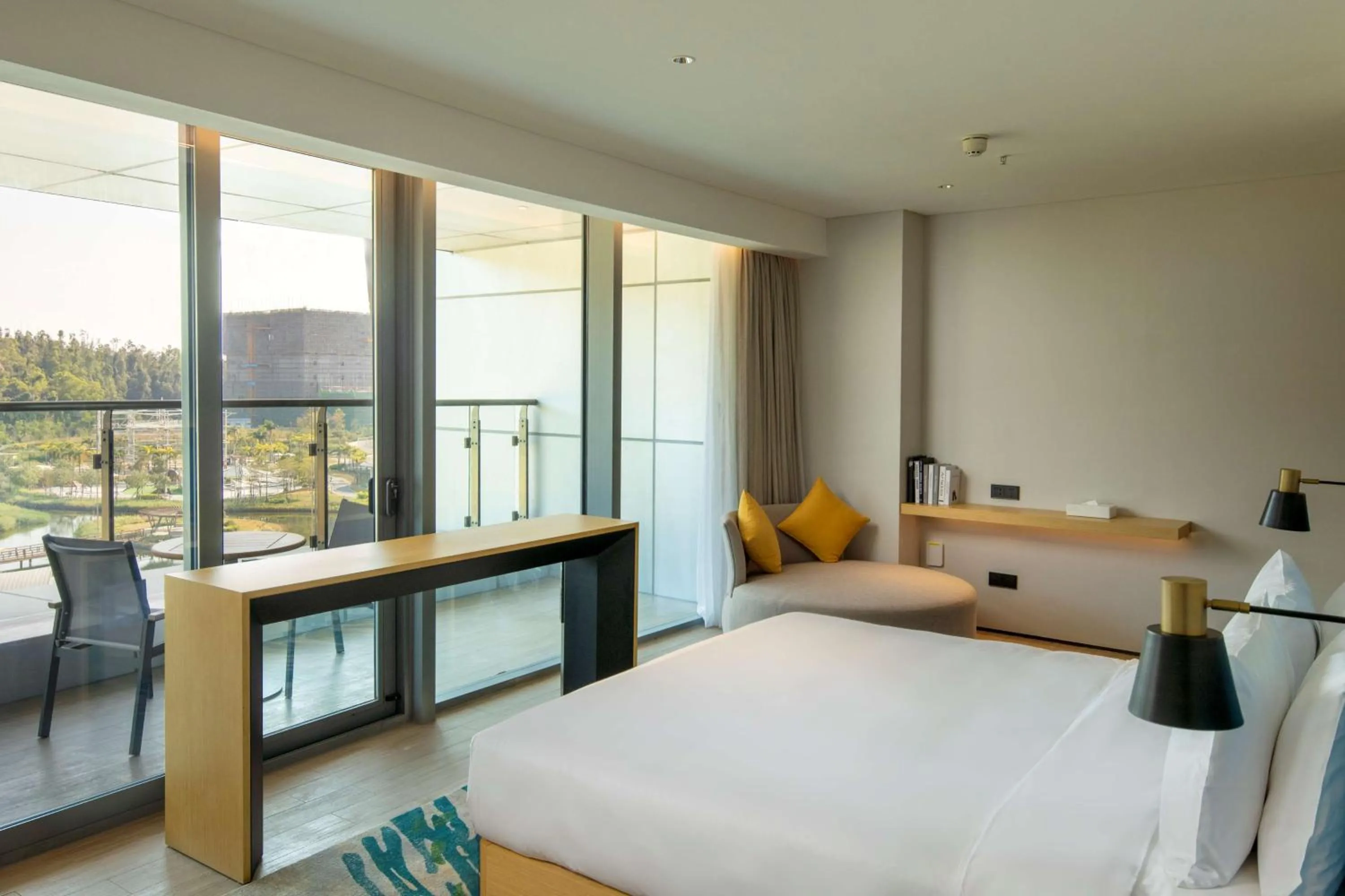 Bed in Hilton Garden Inn Zhuhai Hengqin Sumlodol Park
