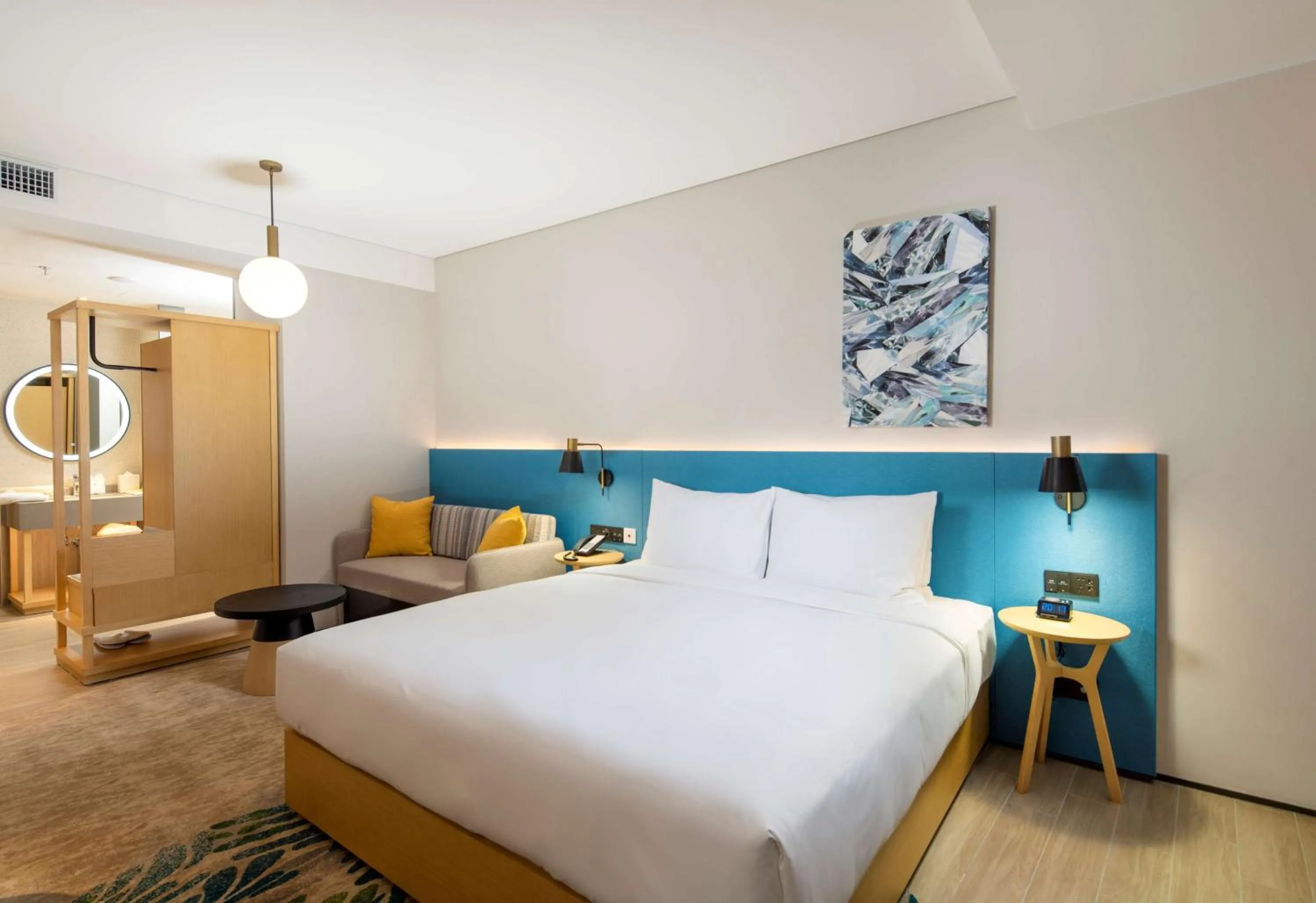 Bed in Hilton Garden Inn Zhuhai Hengqin Sumlodol Park
