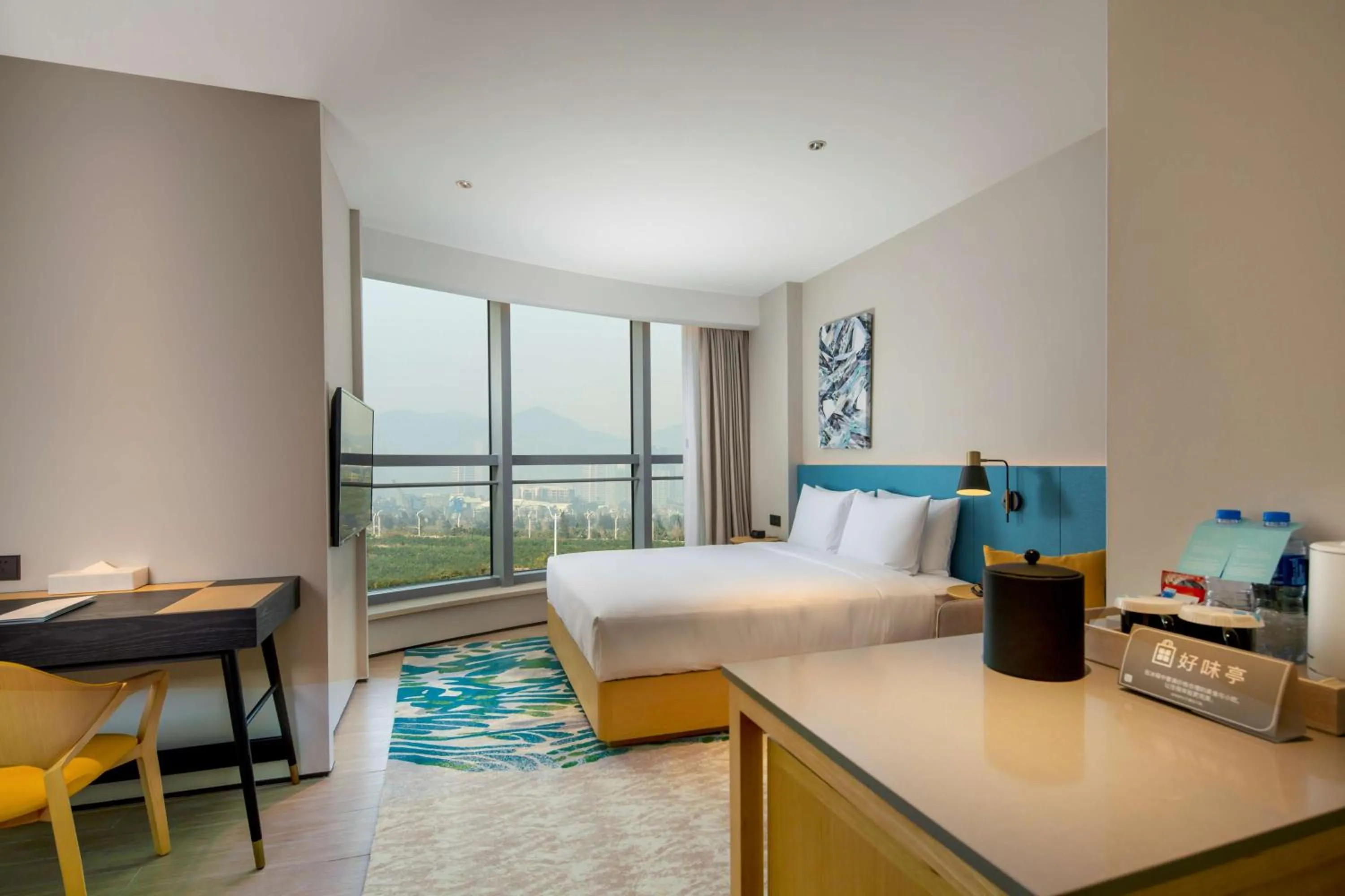 Bed in Hilton Garden Inn Zhuhai Hengqin Sumlodol Park