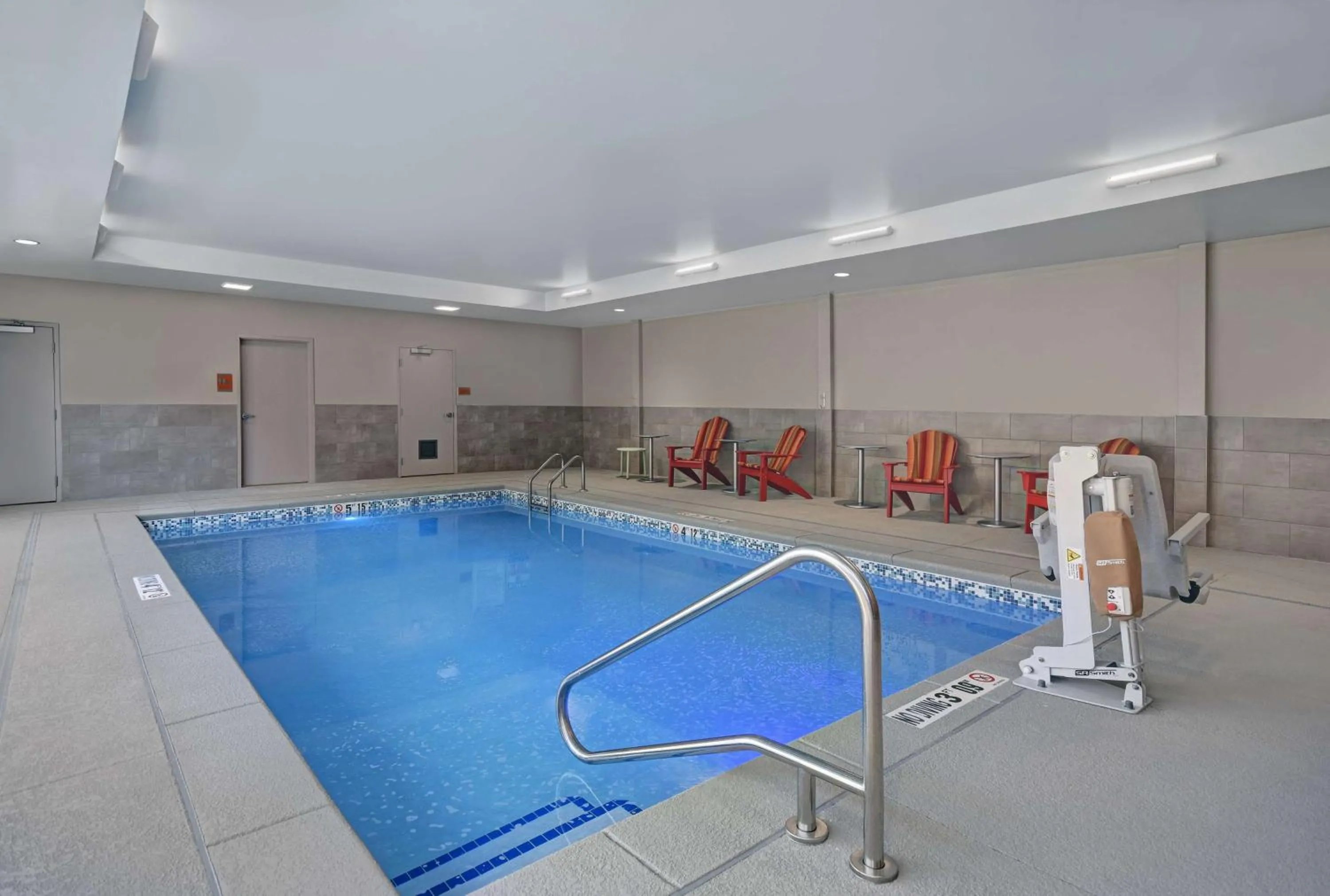 Pool view in Home2 Suites By Hilton Raleigh North I-540