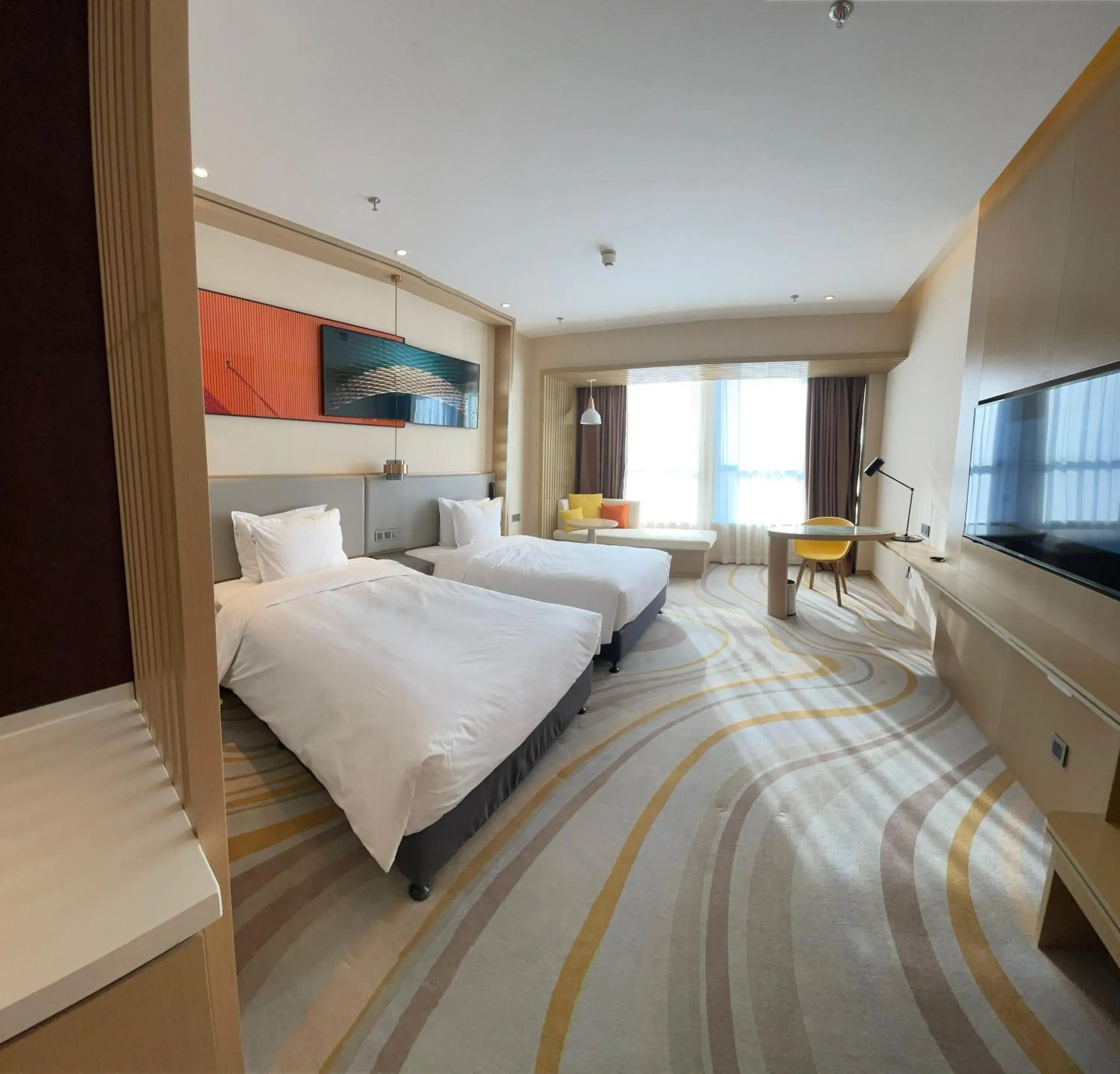 Standard Twin Room - High Floor/Smoking in Holiday Inn Express Ulanqab Jining by IHG Standard Twin Room - High Floor/Smoking in Holiday Inn Express Ulanqab Jining by IHG