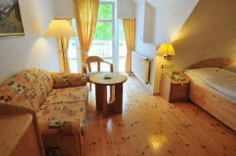 Seating area, Bed in Hotel Sauerbrey