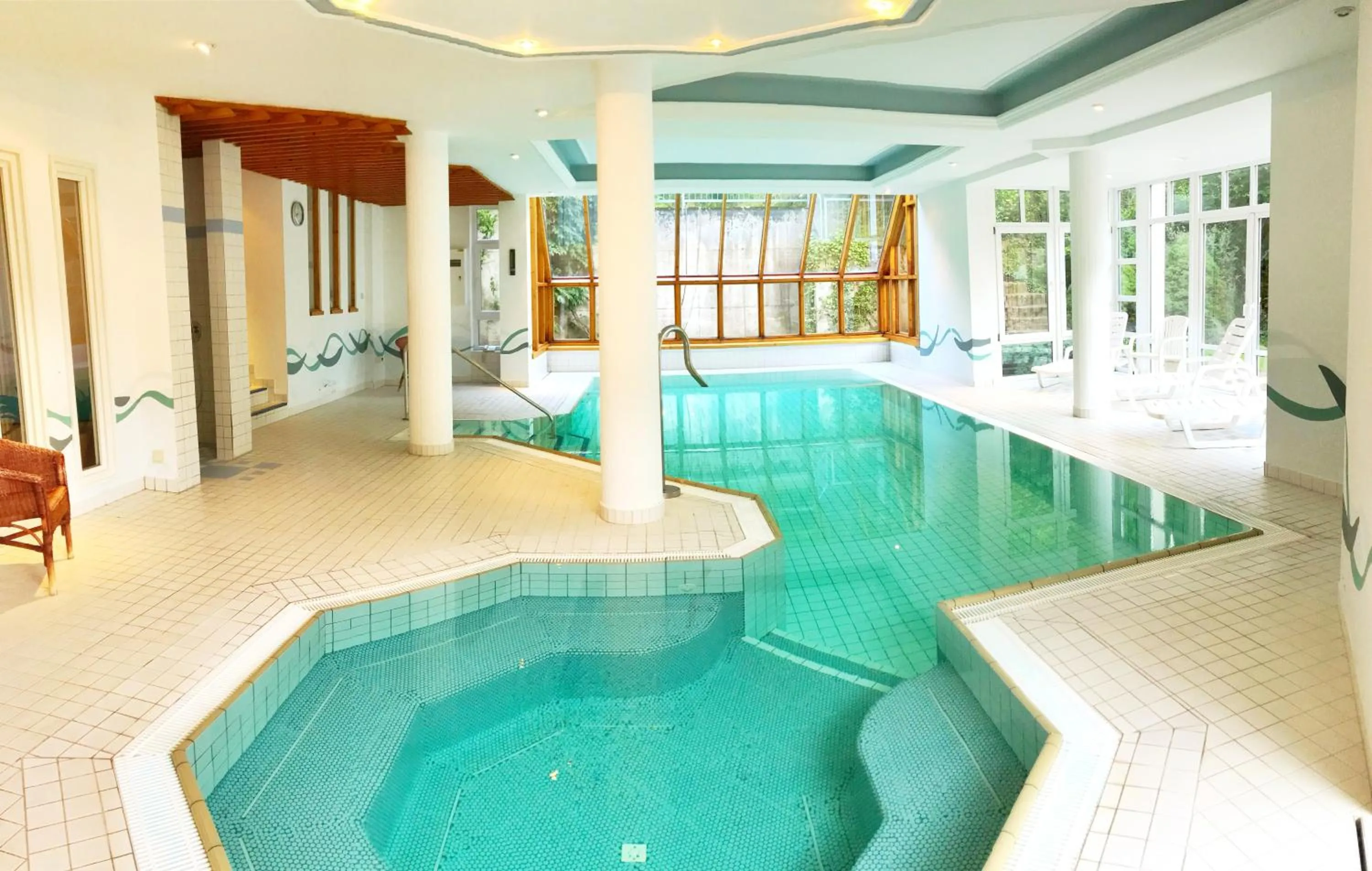 Pool view in Hotel Sauerbrey