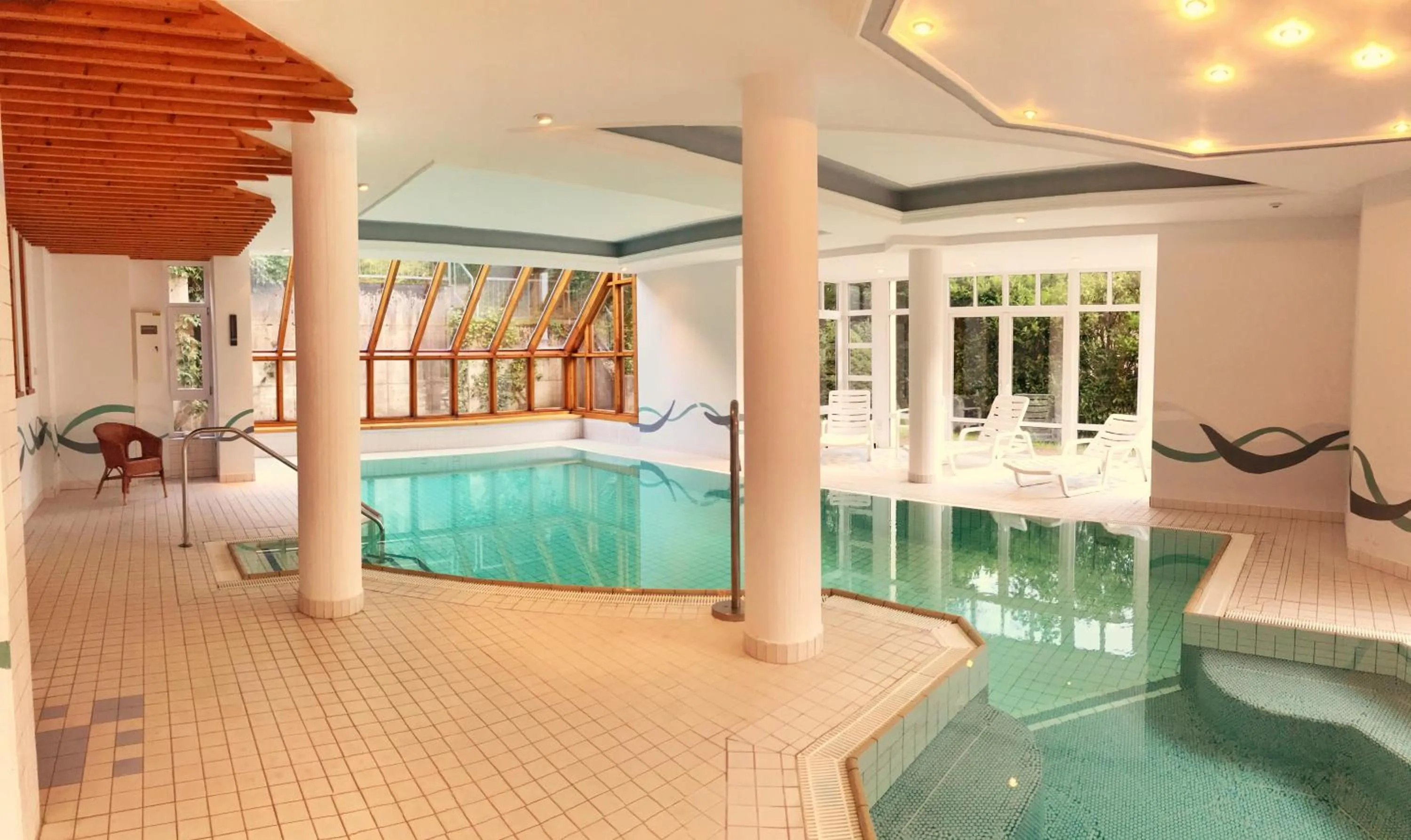 Pool view in Hotel Sauerbrey