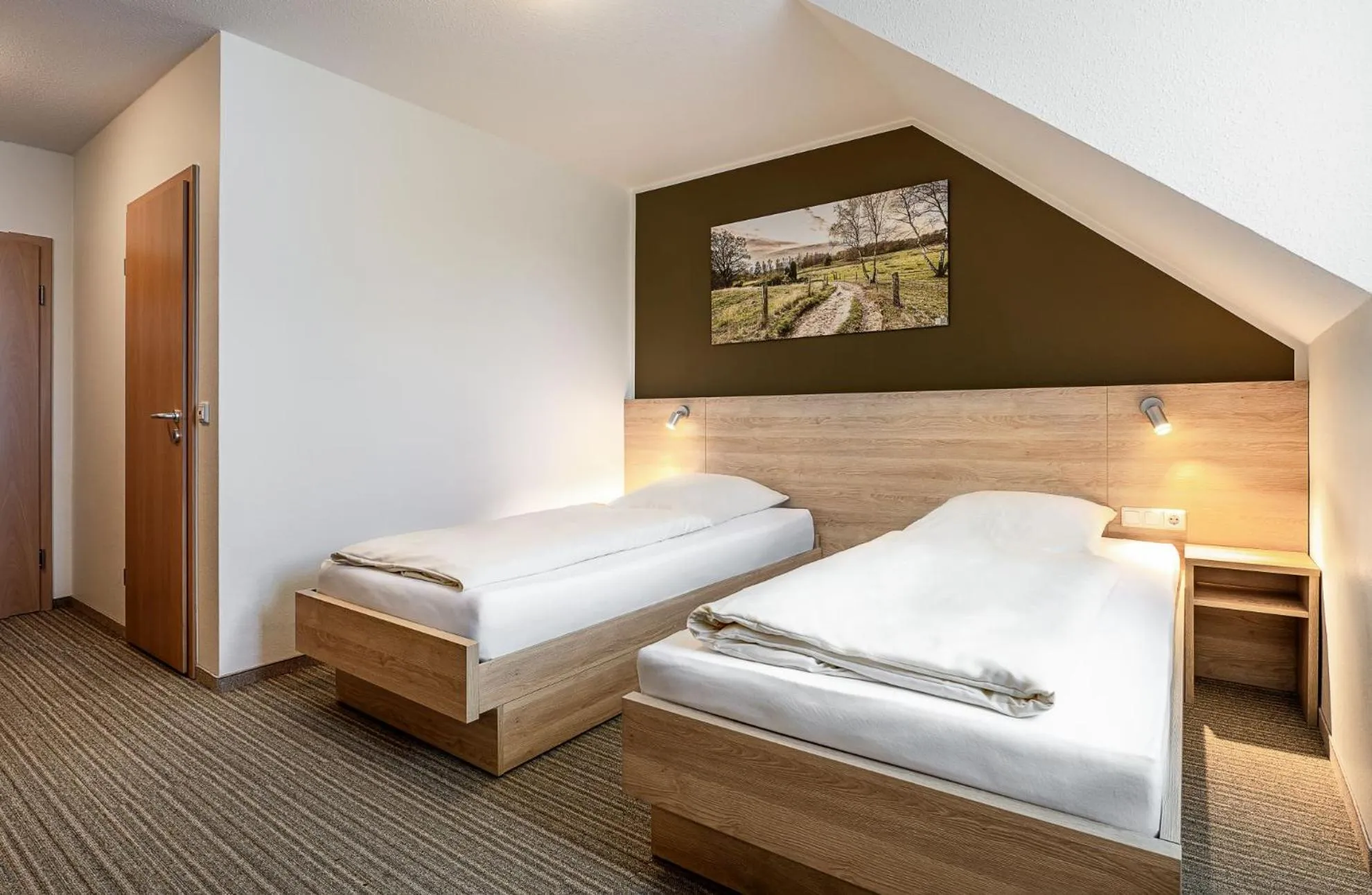 Bed in Hotel Heilemann