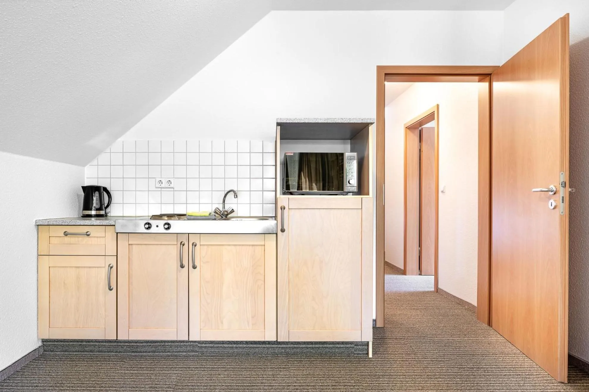 Kitchen or kitchenette in Hotel Heilemann