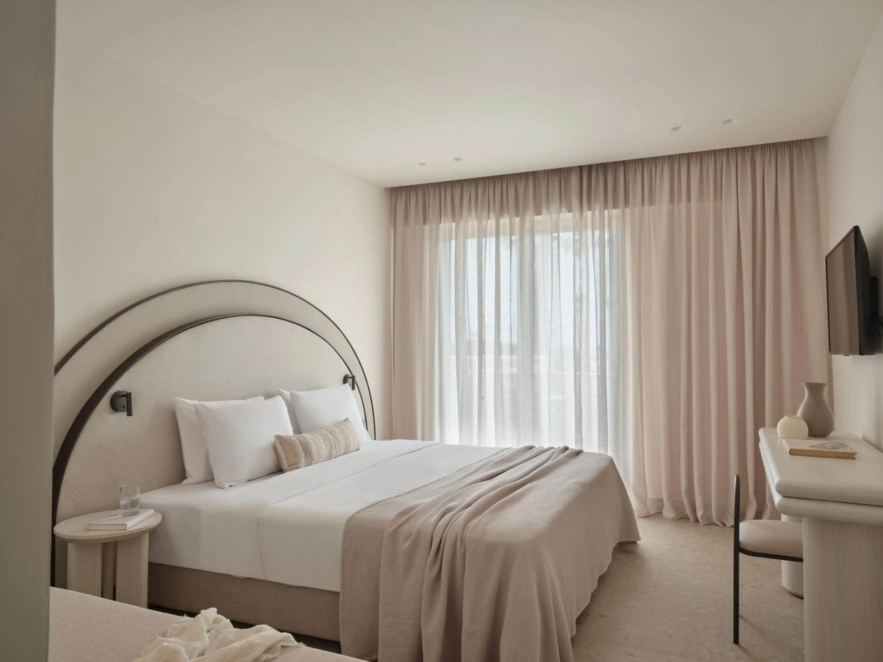 Bed in Atlantica Thalassa Hotel