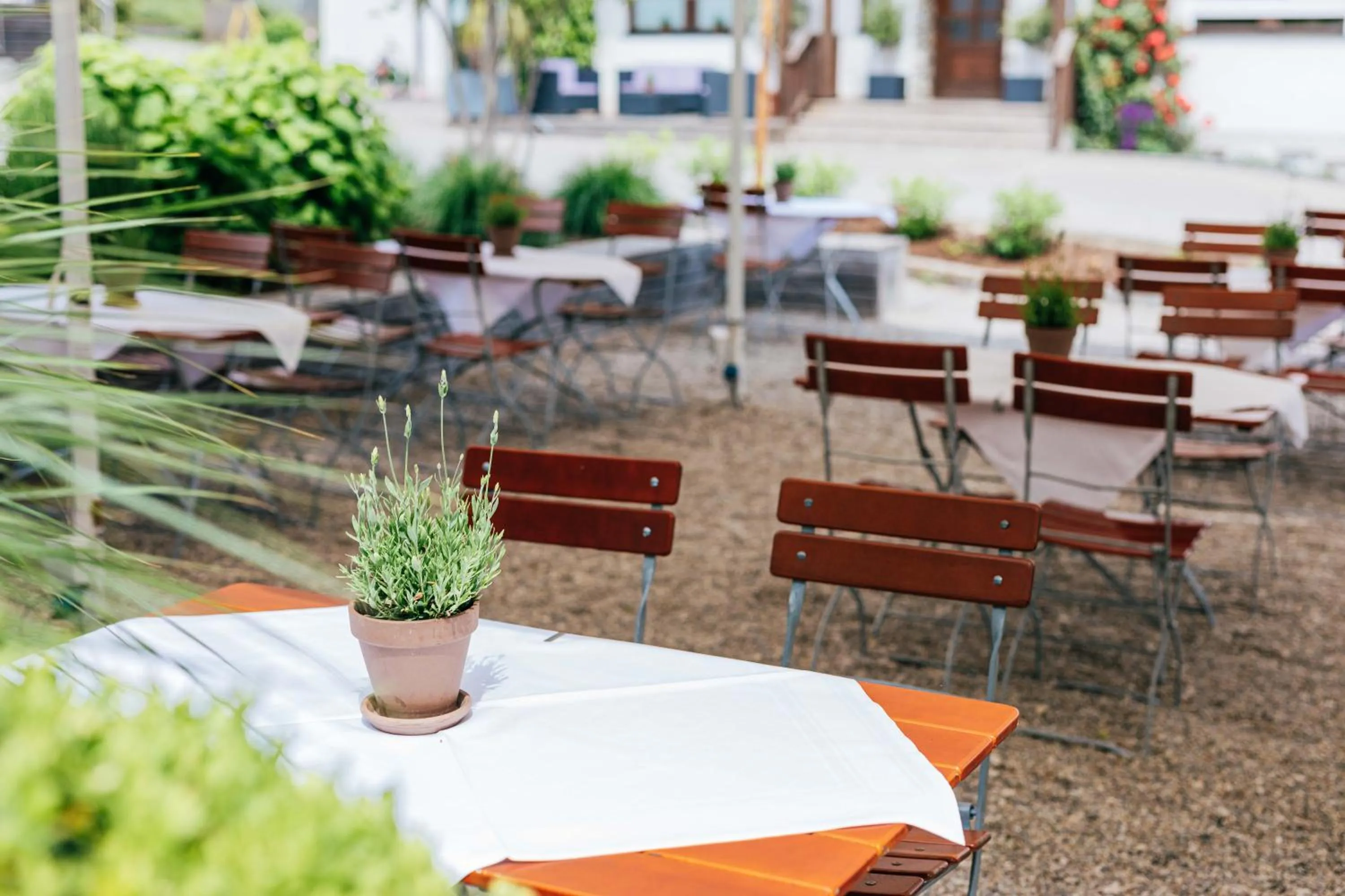 Patio in Gasthaus Hotel Ostermeier