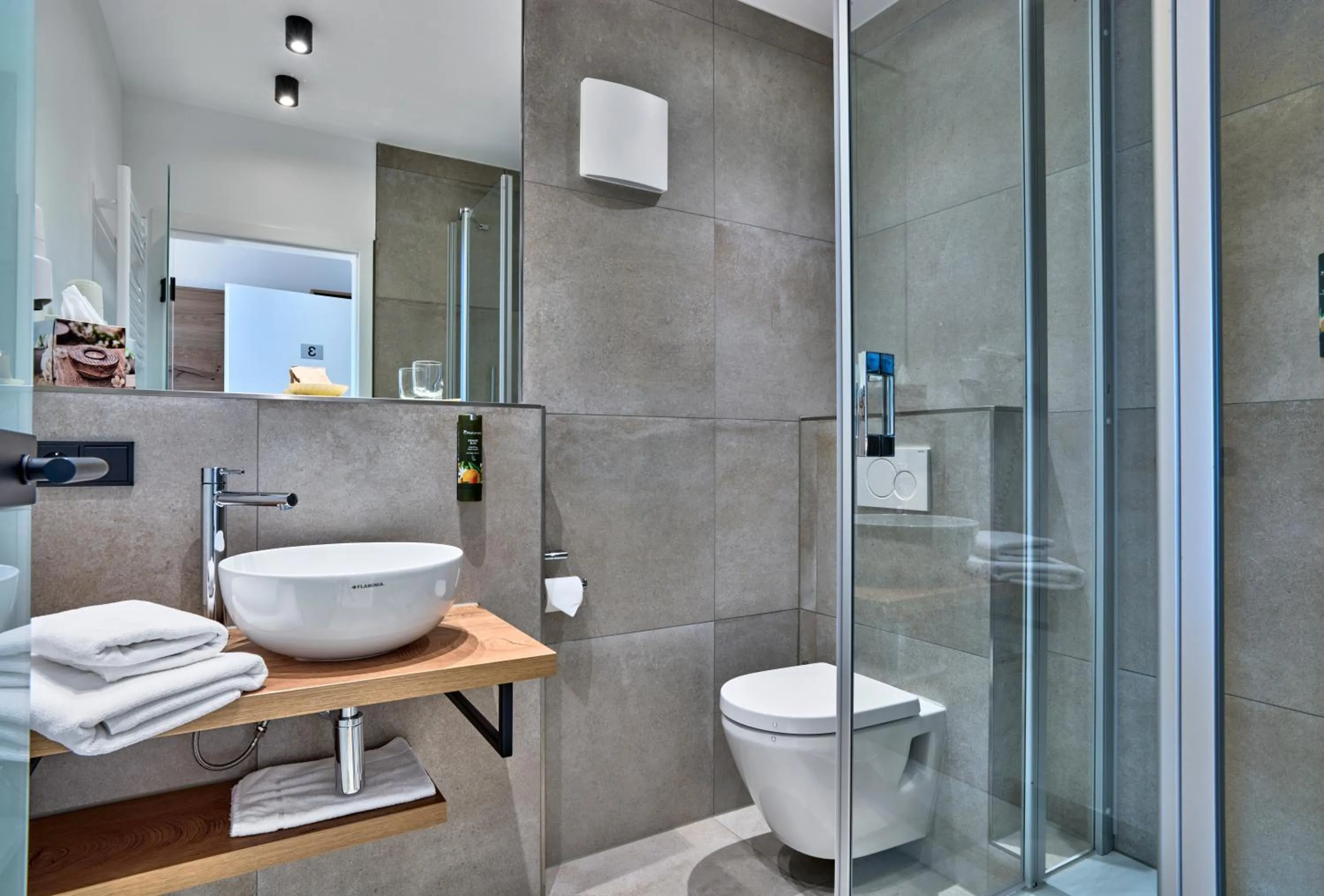 Bathroom in Gasthaus Hotel Ostermeier