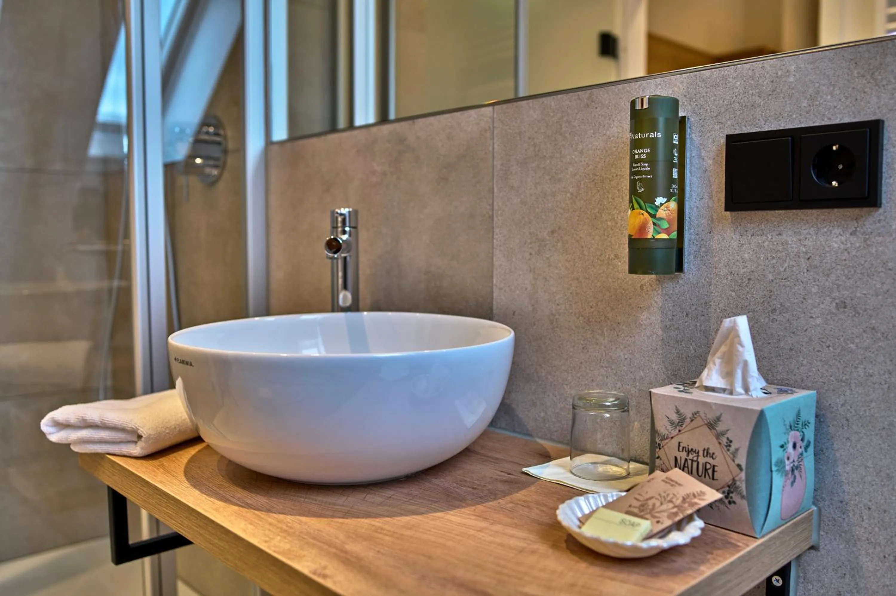 Bathroom in Gasthaus Hotel Ostermeier