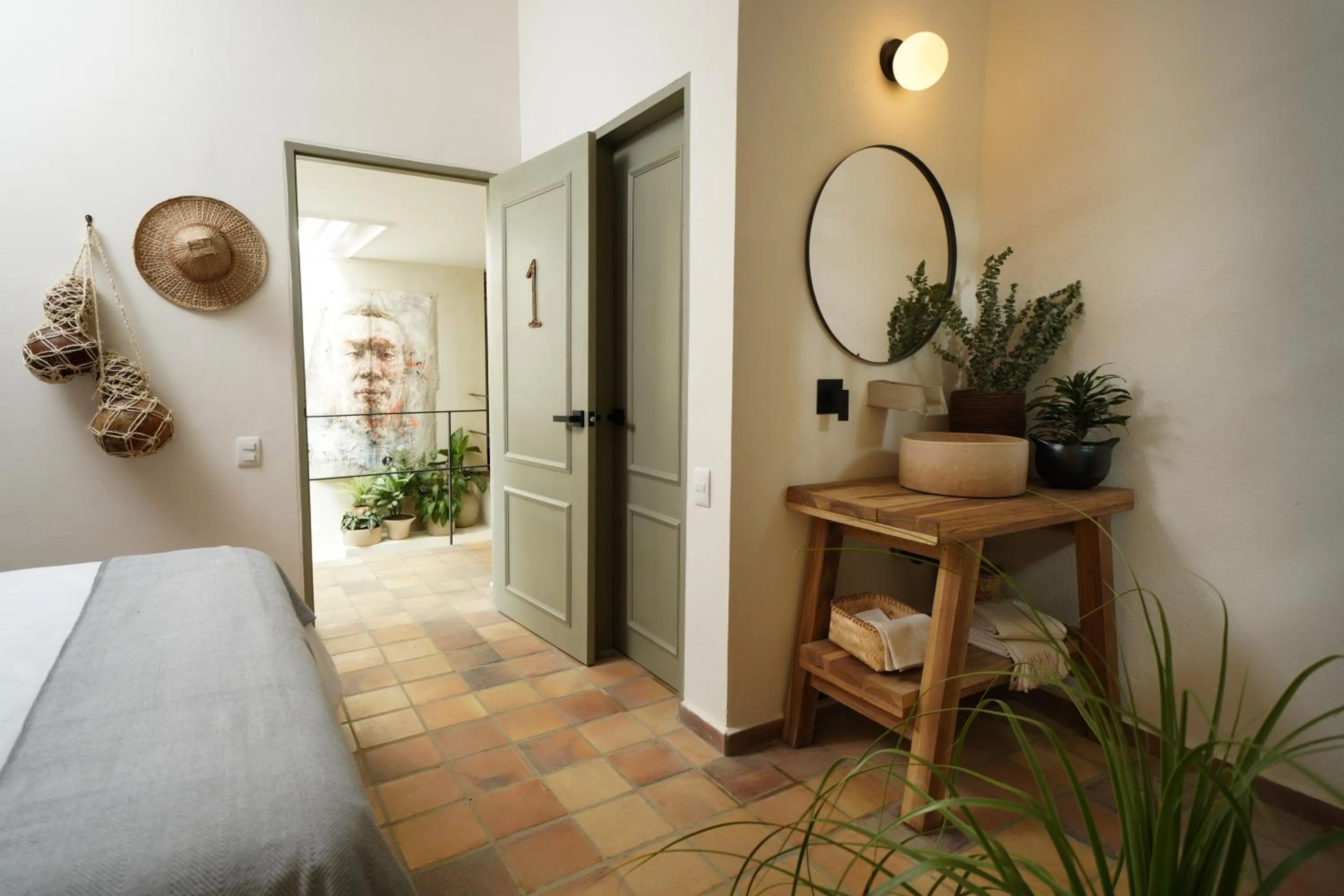 Decorative detail, Bed in Hotel Quinta Ladera