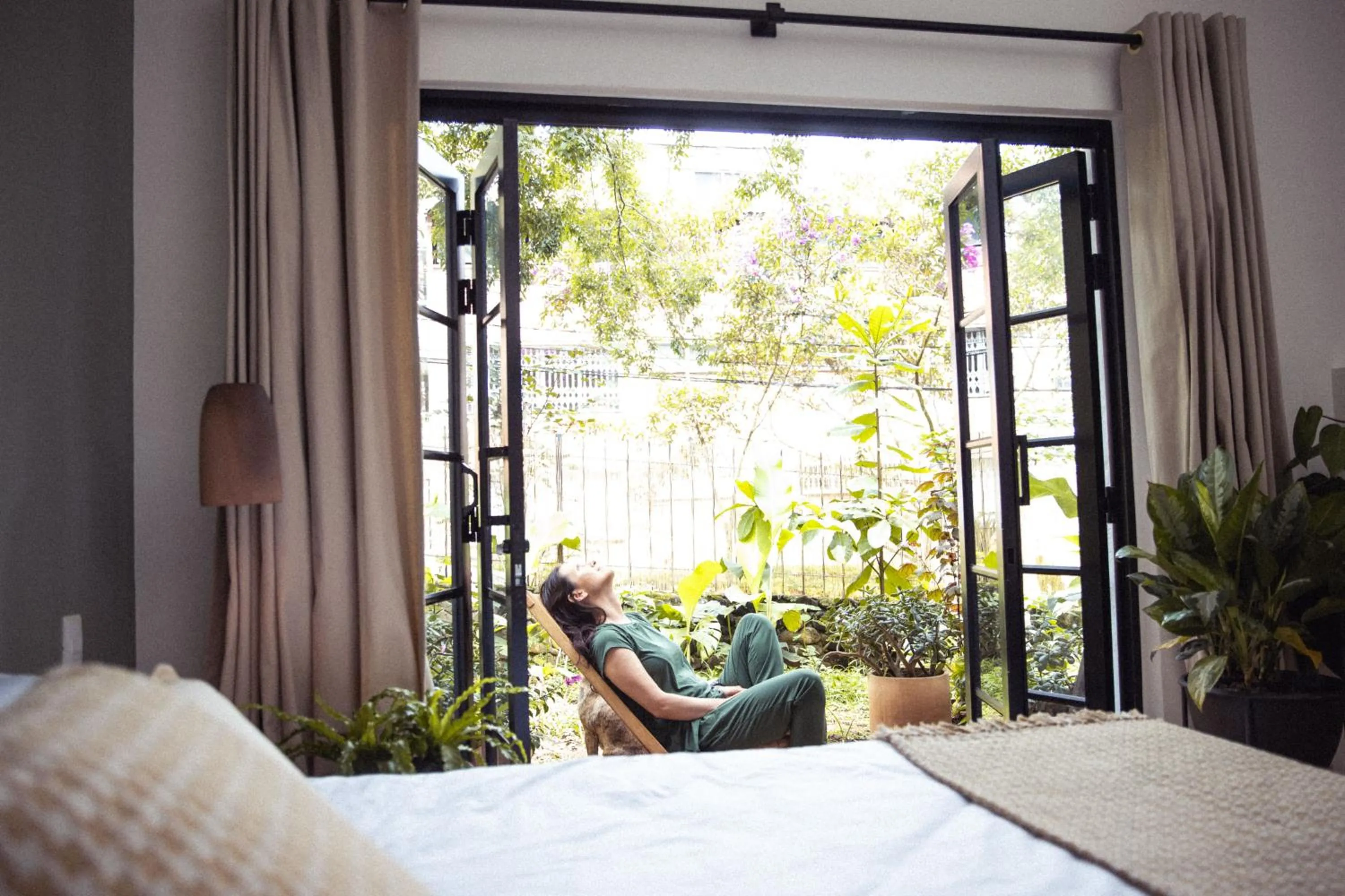 People, Bed in Hotel Quinta Ladera