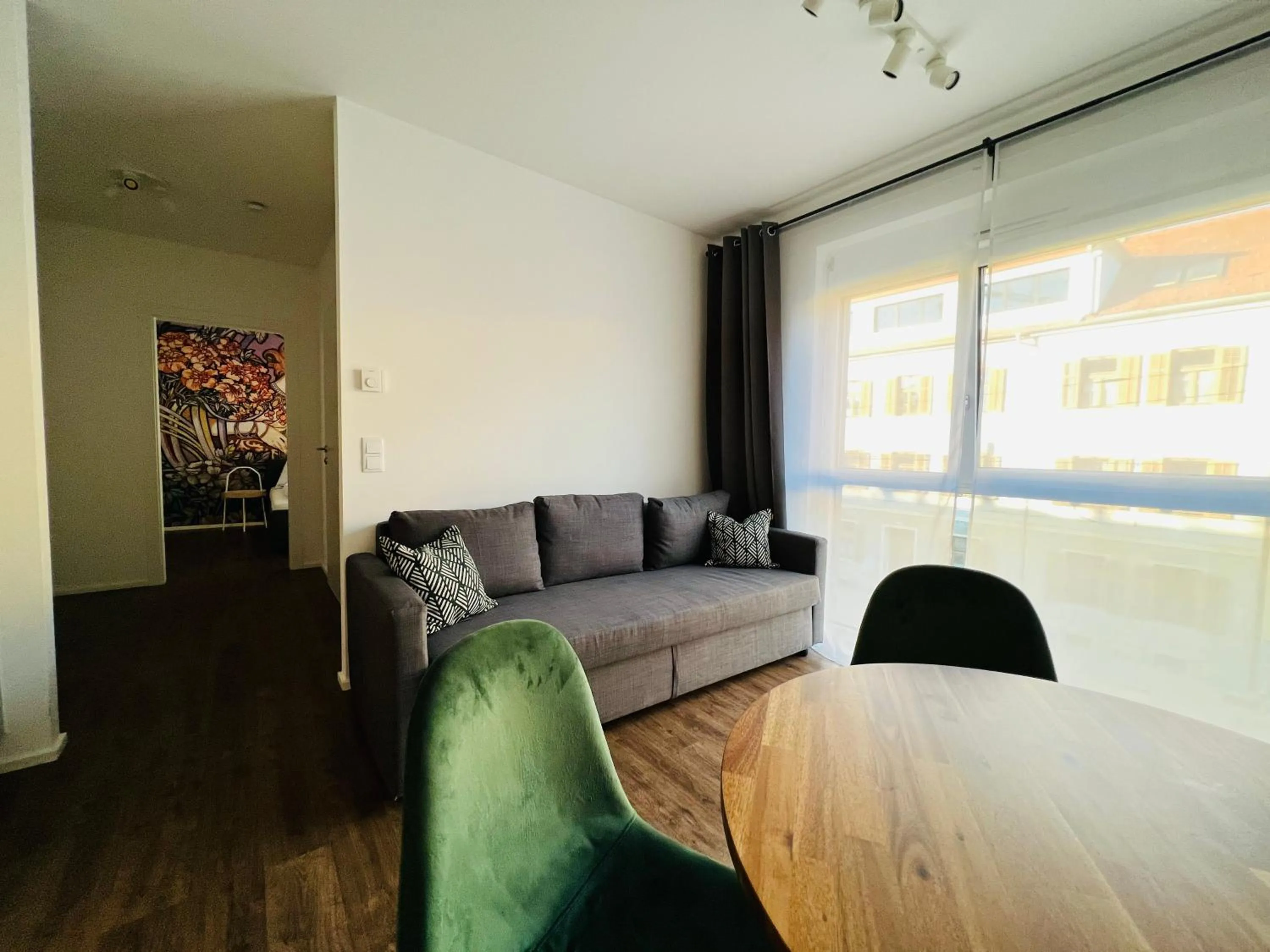 Living room in APSTAY Eggenberg I Self Check-in I Parking option