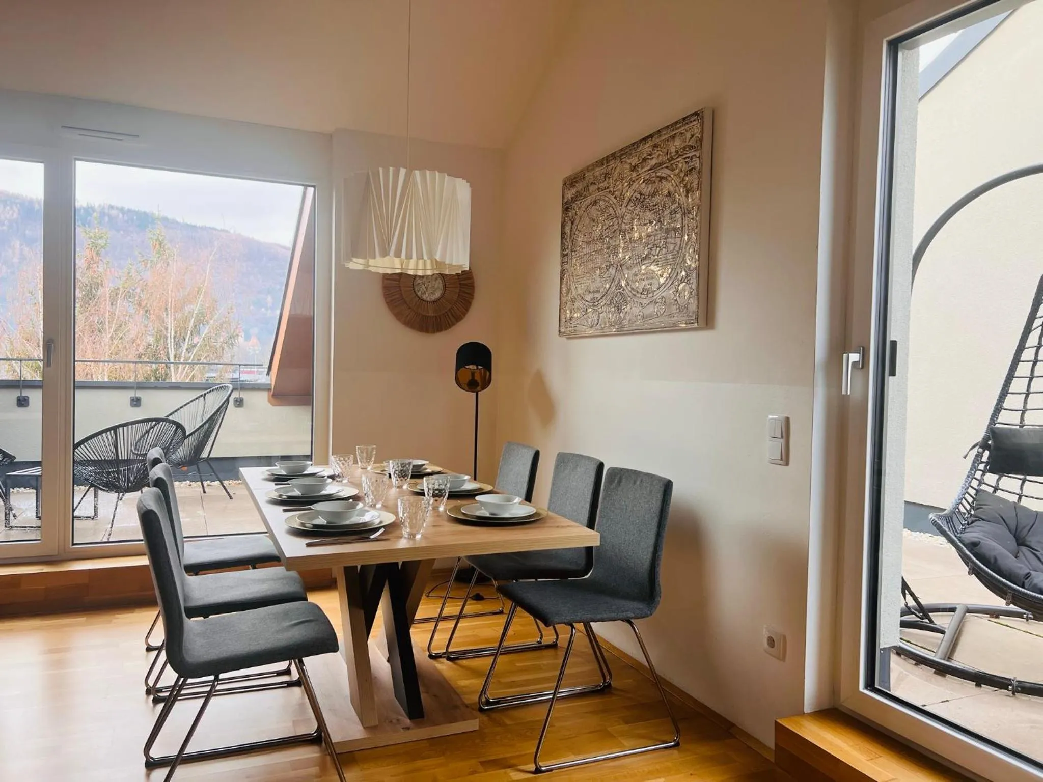 Living room in APSTAY Eggenberg I Self Check-in I Parking option