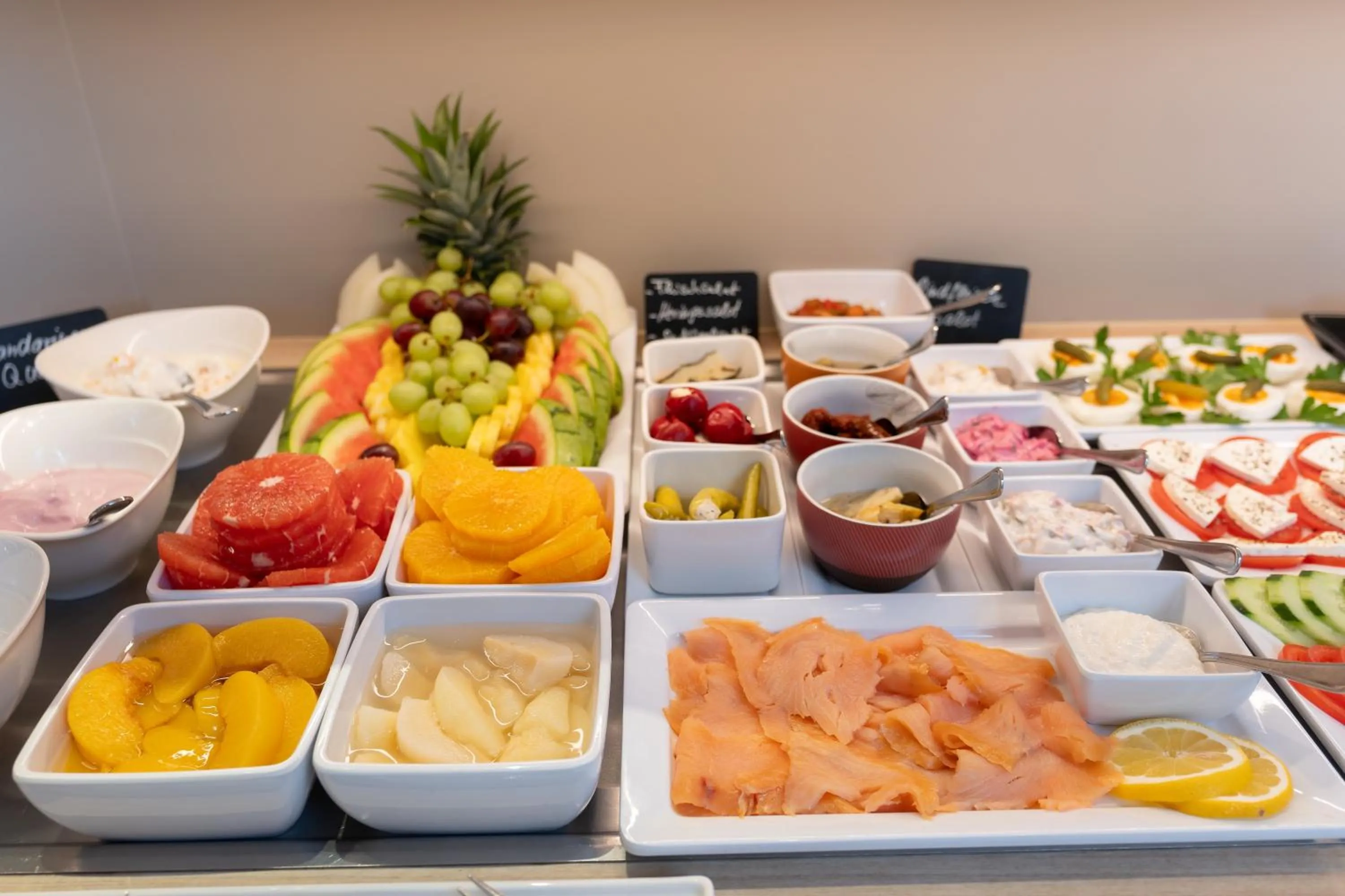 Buffet breakfast in Hotel Alpha