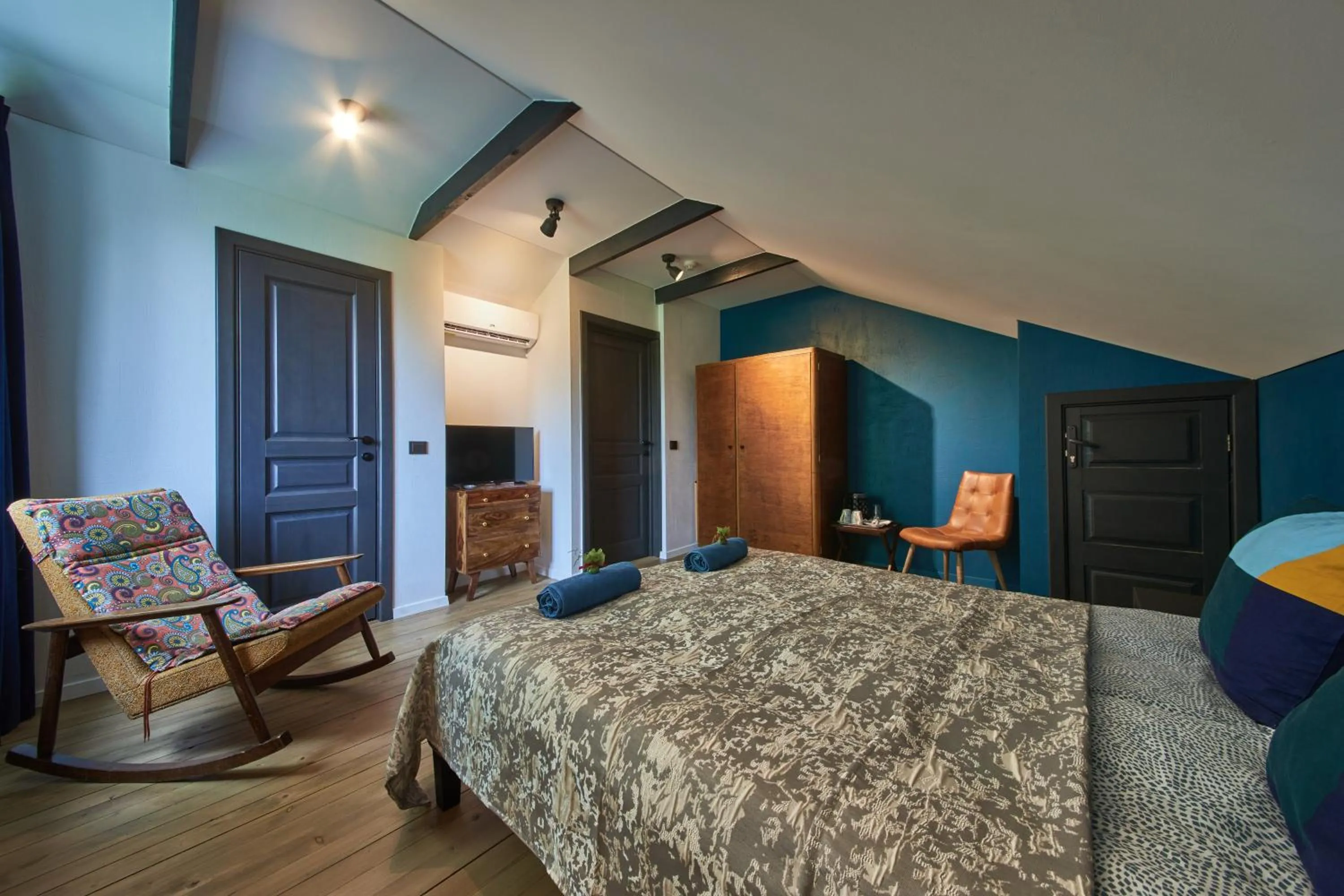 Bedroom, Bed in "Parko vila" Anykščiai