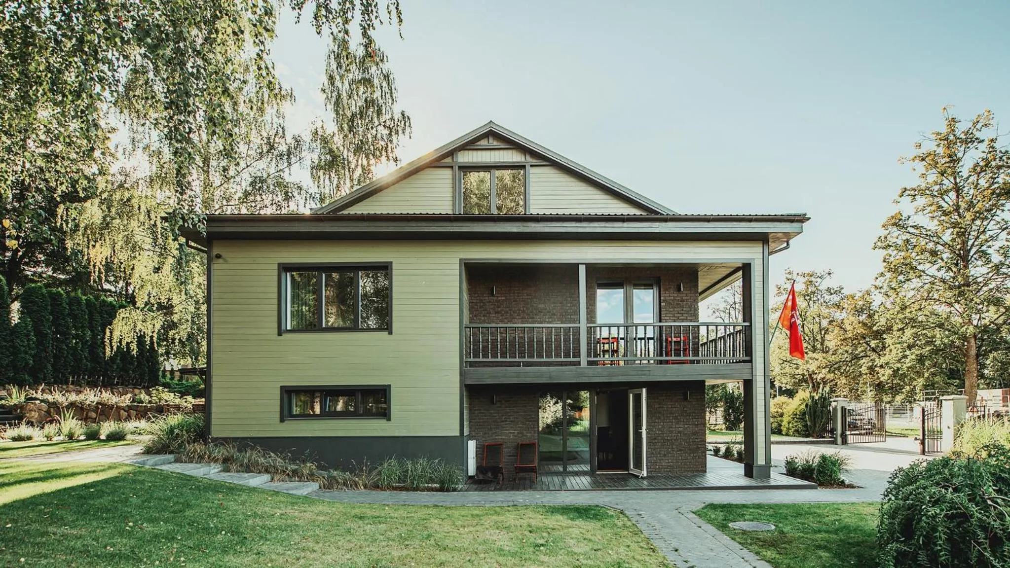 Balcony/Terrace in "Parko vila" Anykščiai