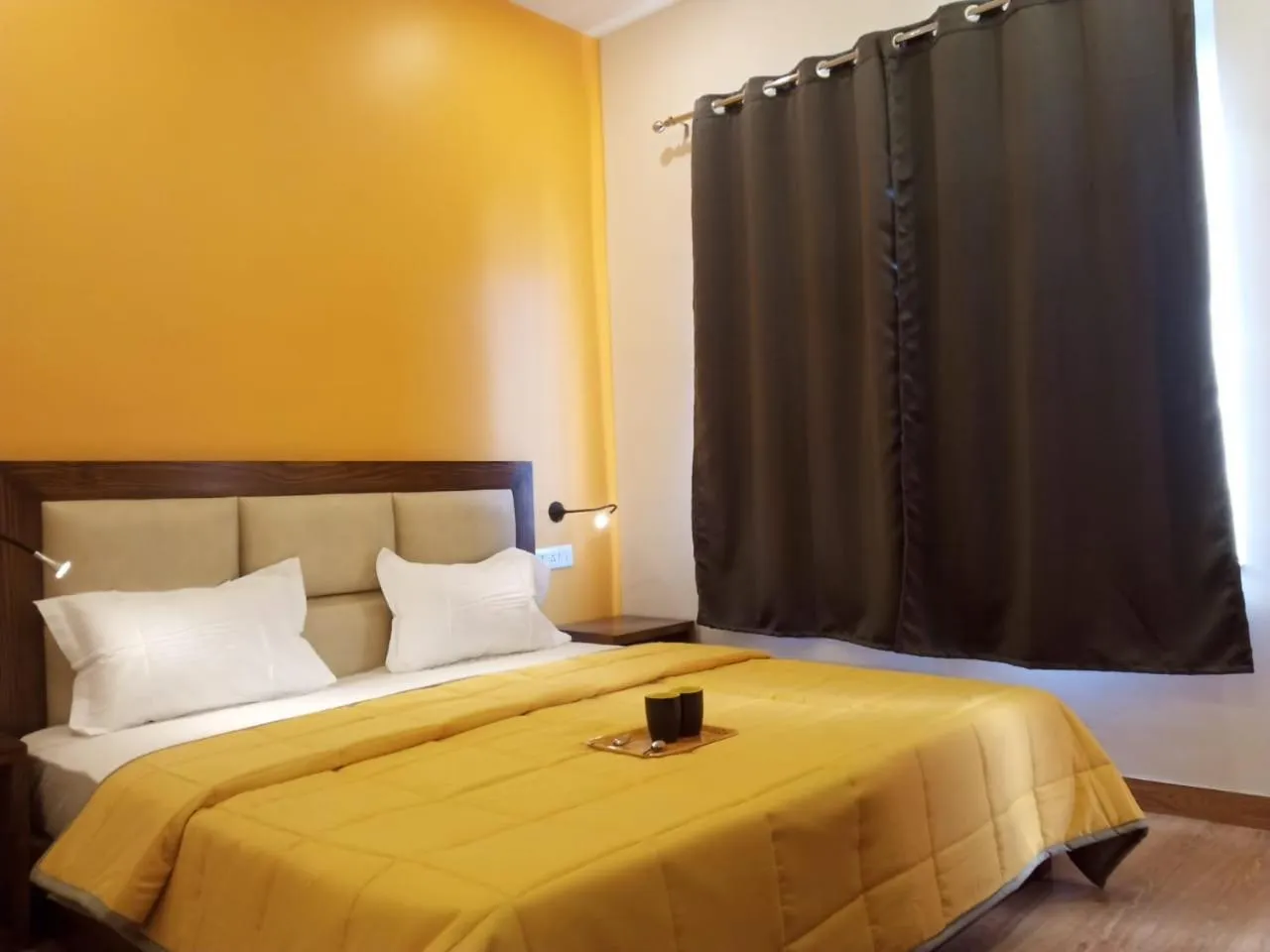 Bed in Joey's Hostel Rishikesh