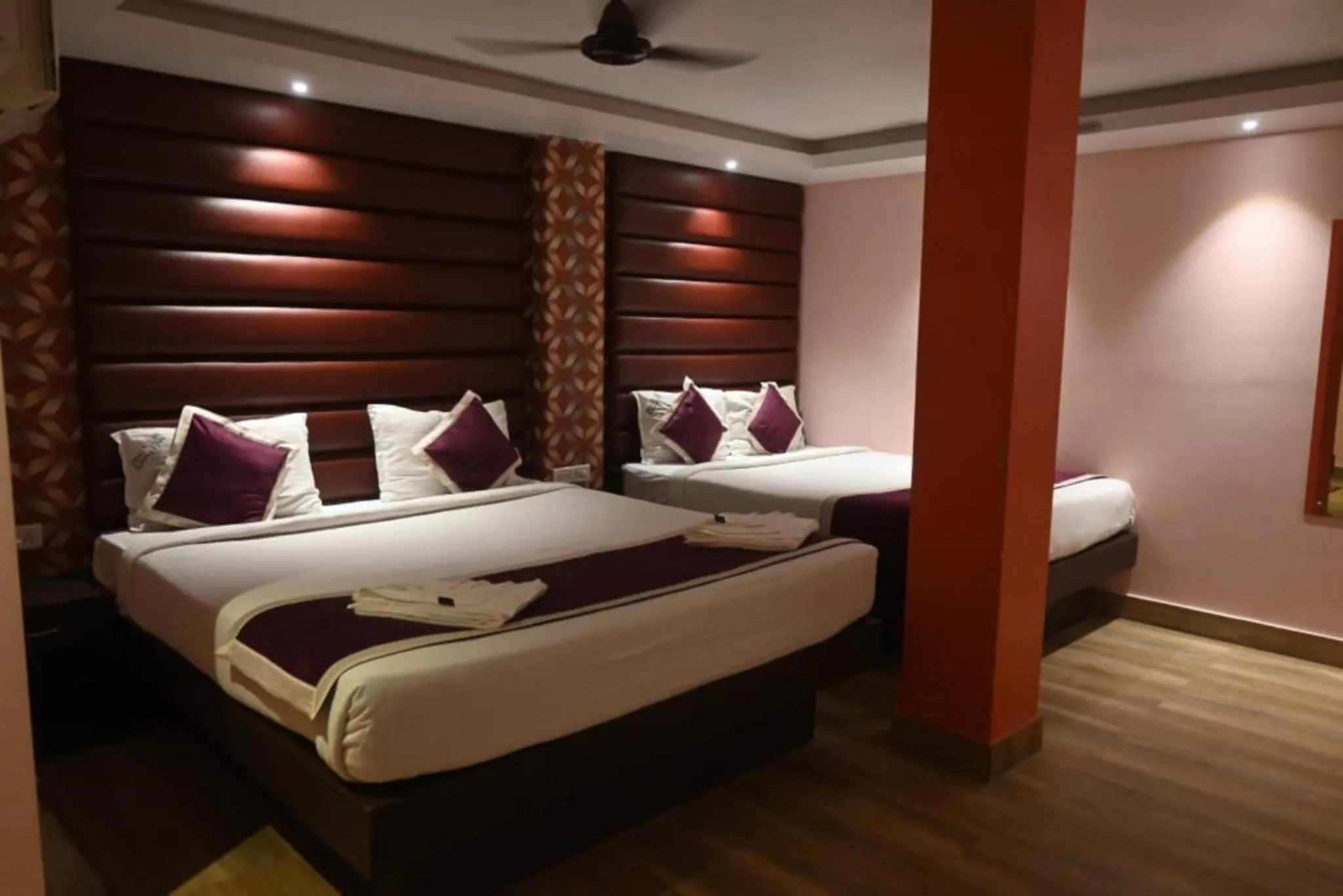 Bed in Hotel Runway Inn