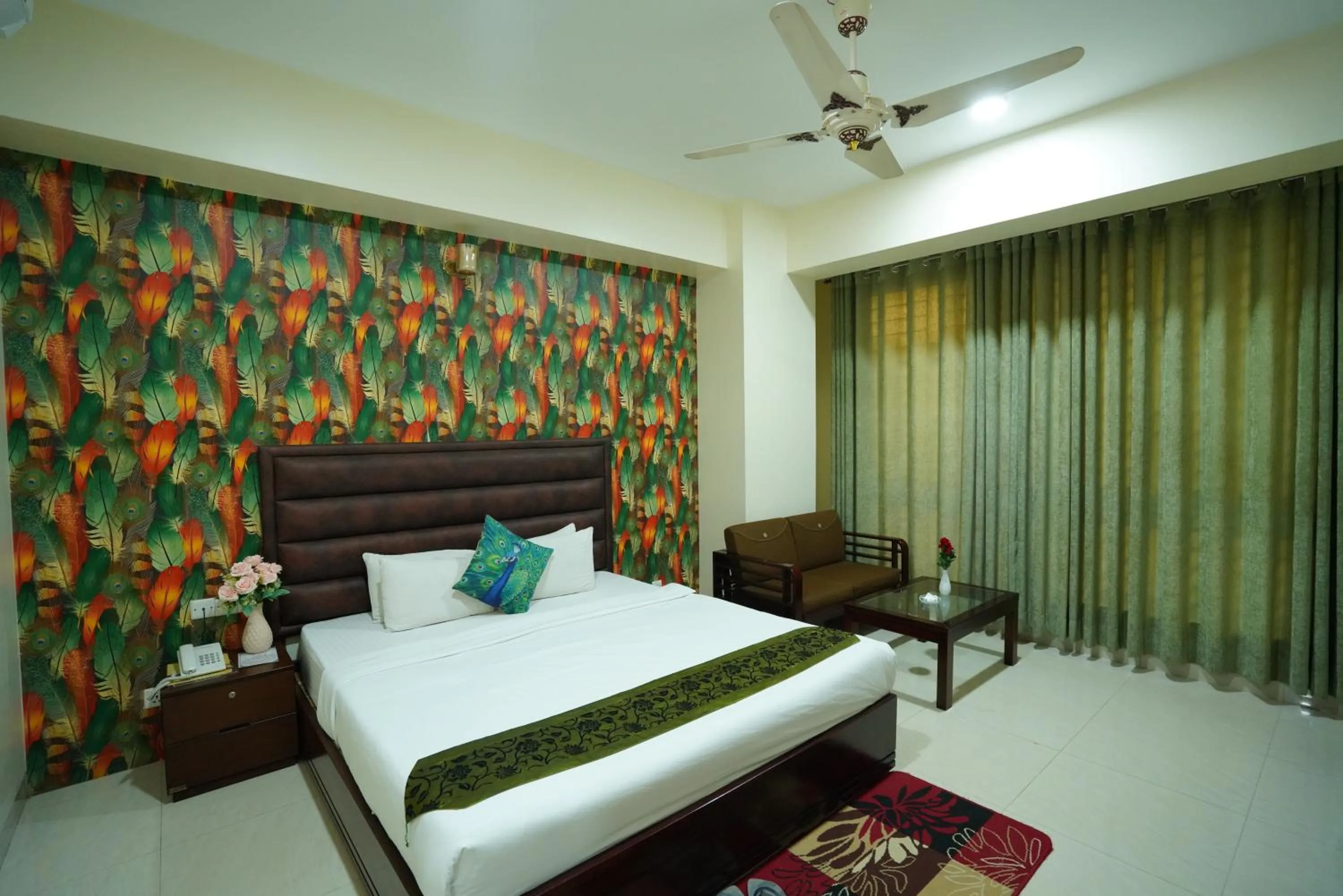 Bed in Grand Mostafa Hotel Ababil