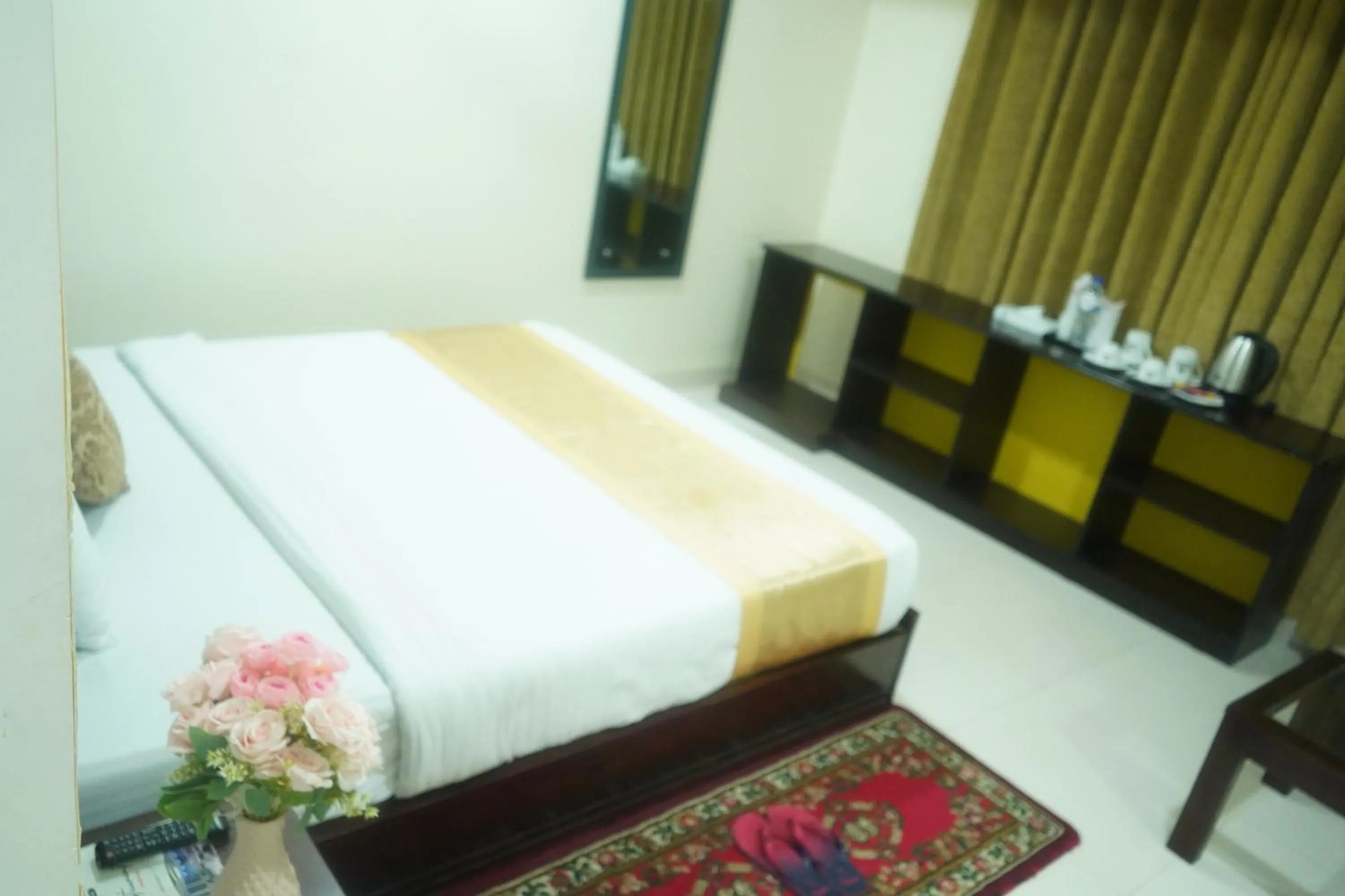 Bed in Grand Mostafa Hotel Ababil