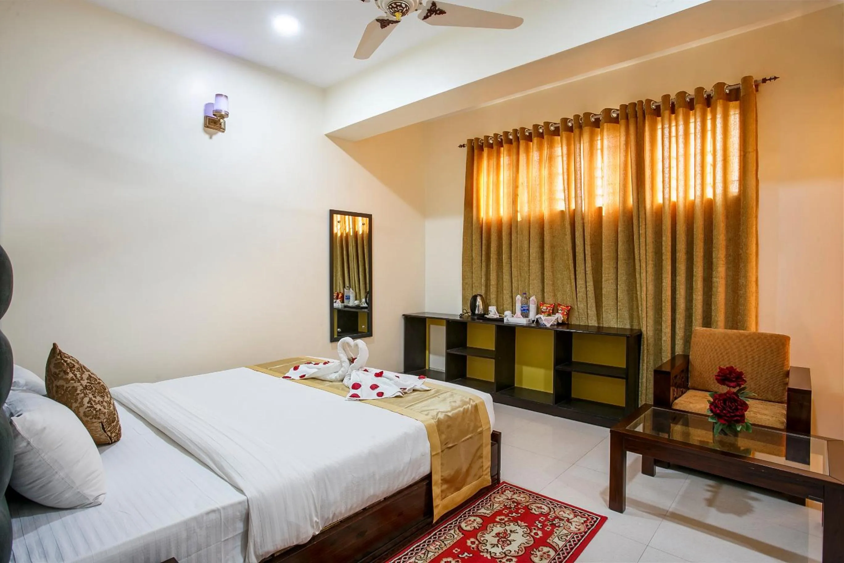 Bed in Grand Mostafa Hotel Ababil