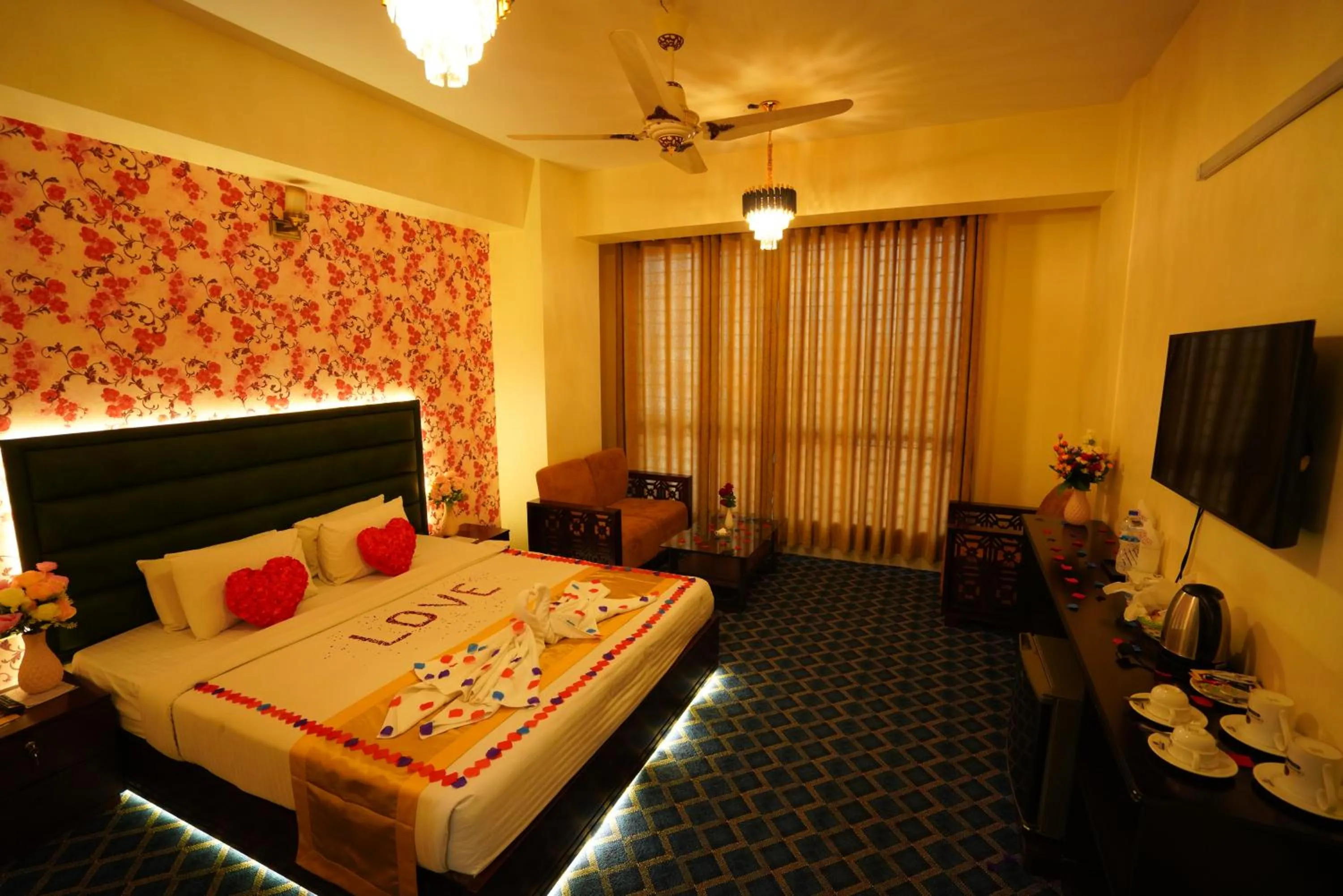 Bed in Grand Mostafa Hotel Ababil