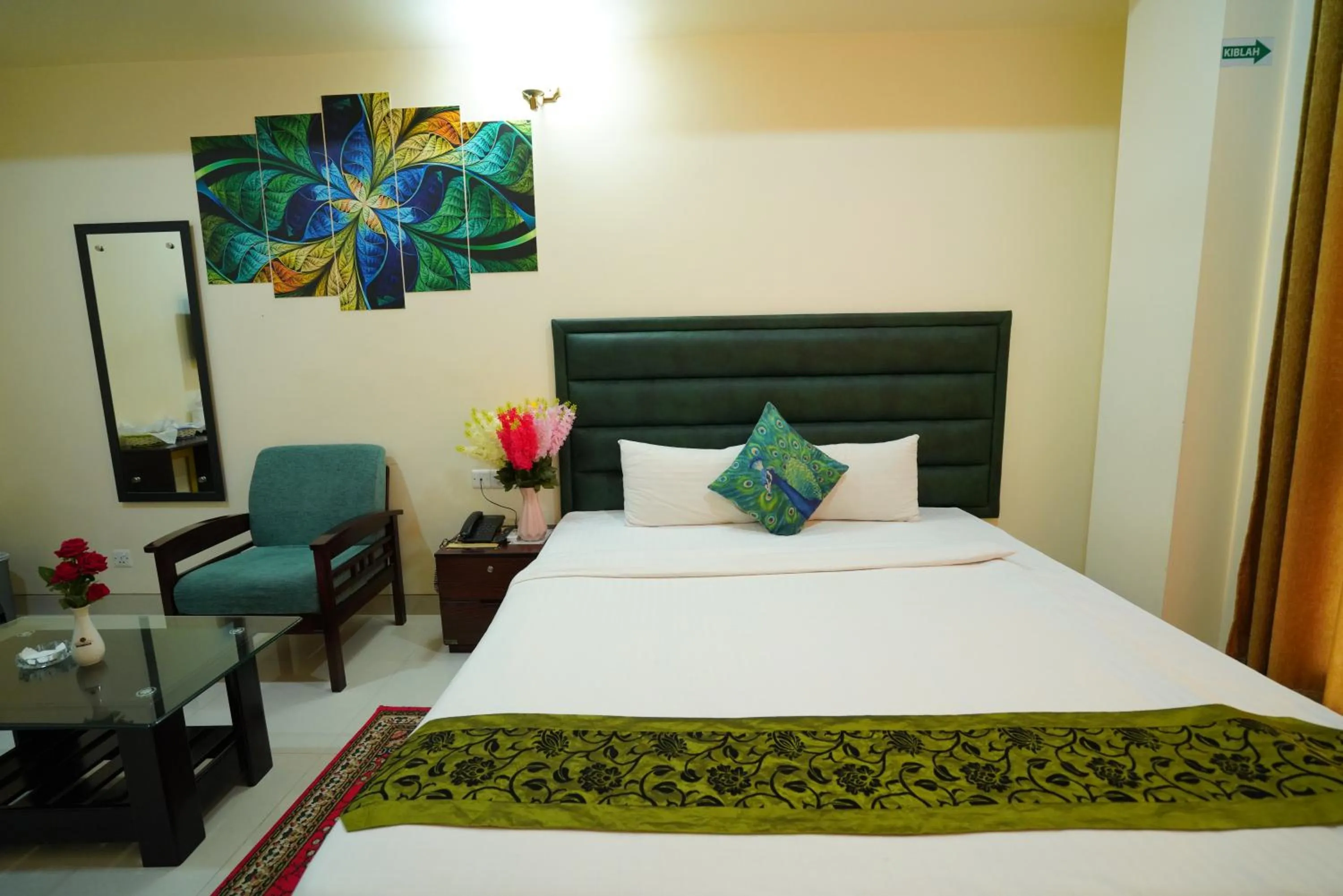 Bed in Grand Mostafa Hotel Ababil