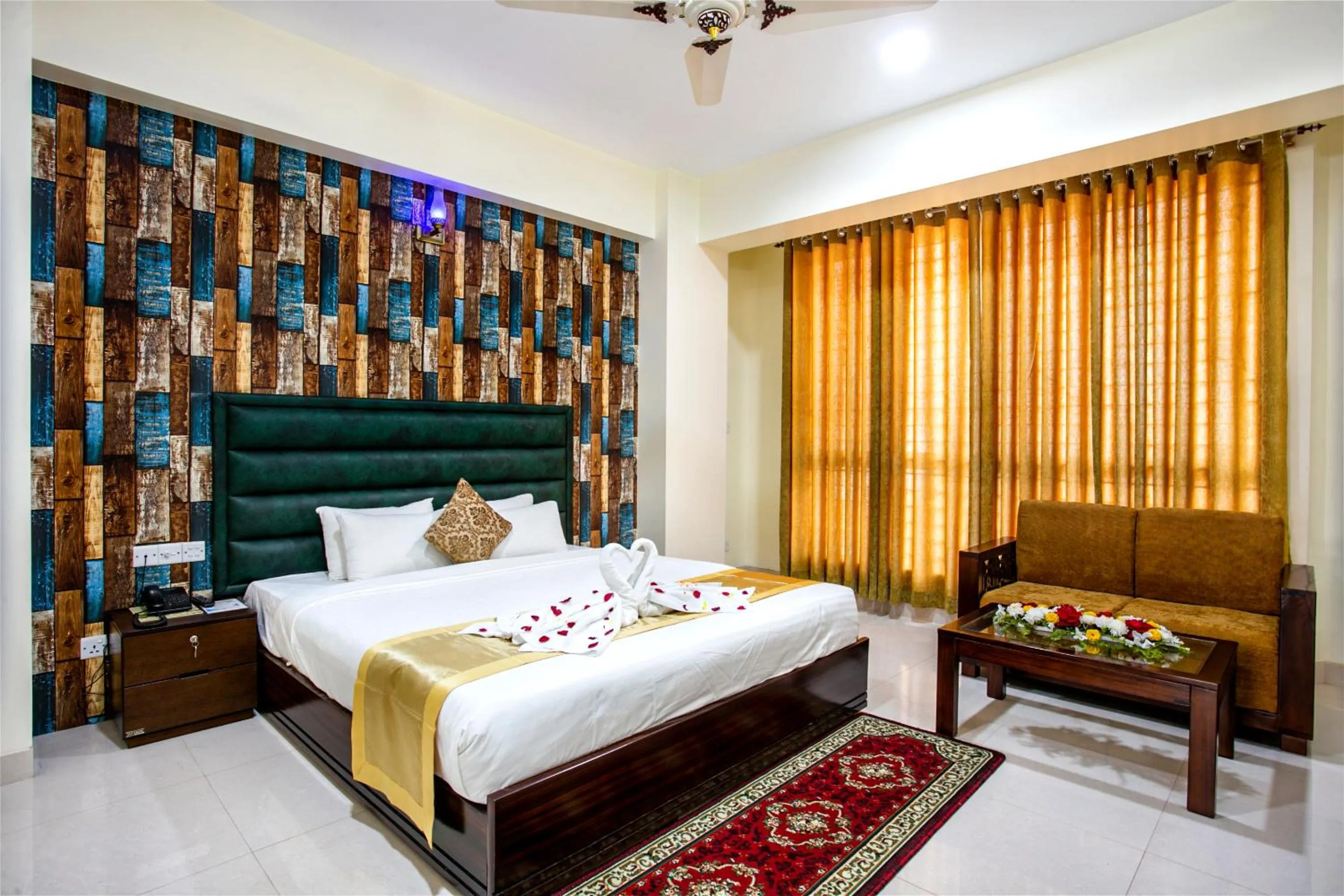 Bed in Grand Mostafa Hotel Ababil