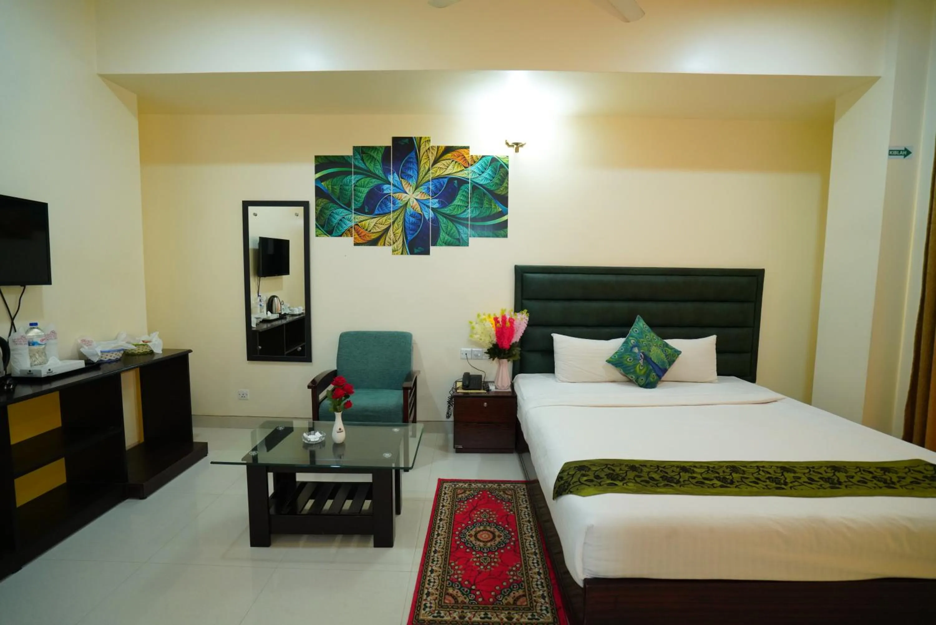 Bed in Grand Mostafa Hotel Ababil