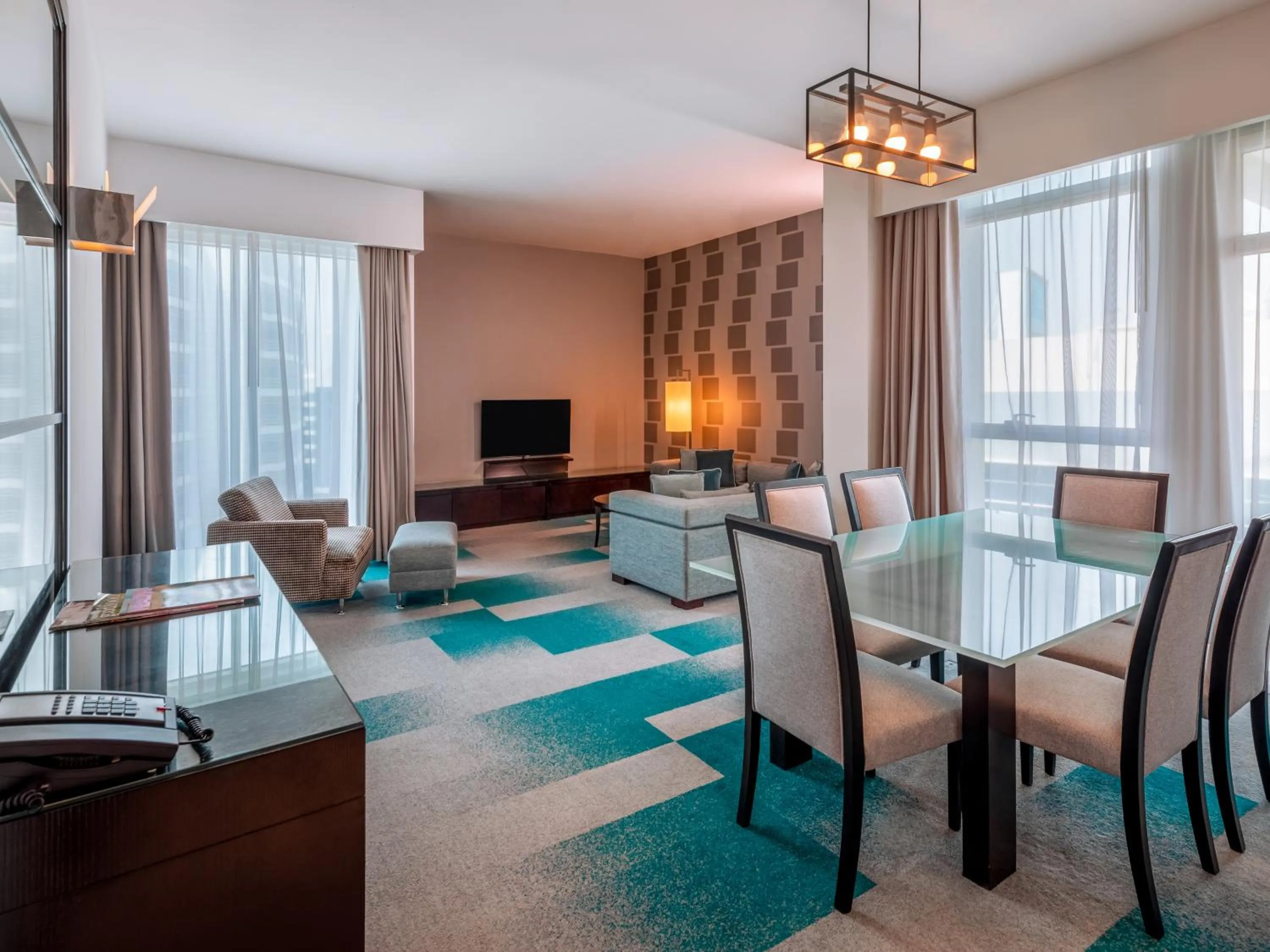 TV and multimedia in Flora Creek Deluxe Hotel Apartments, Dubai