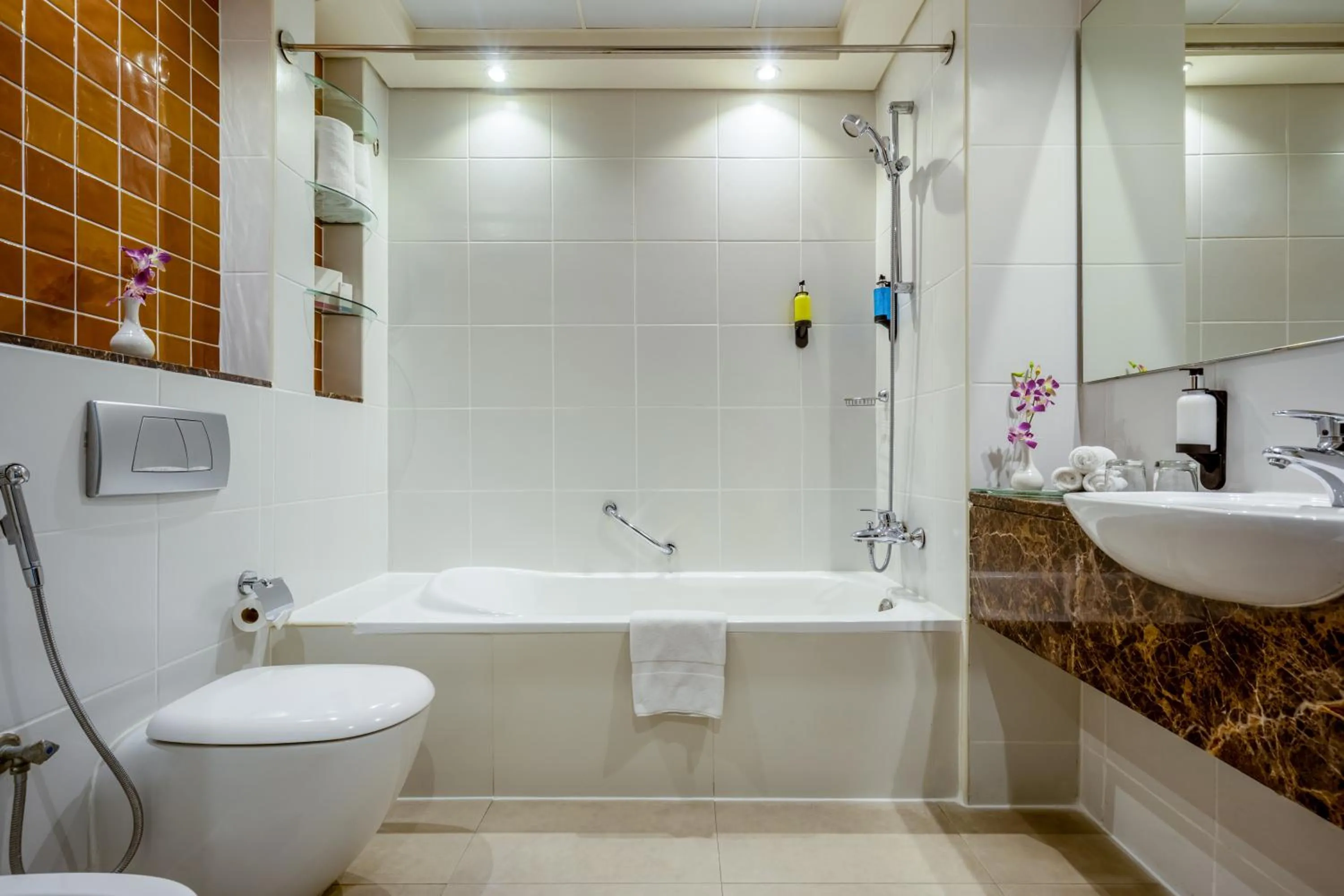 Bathroom in Flora Creek Deluxe Hotel Apartments, Dubai