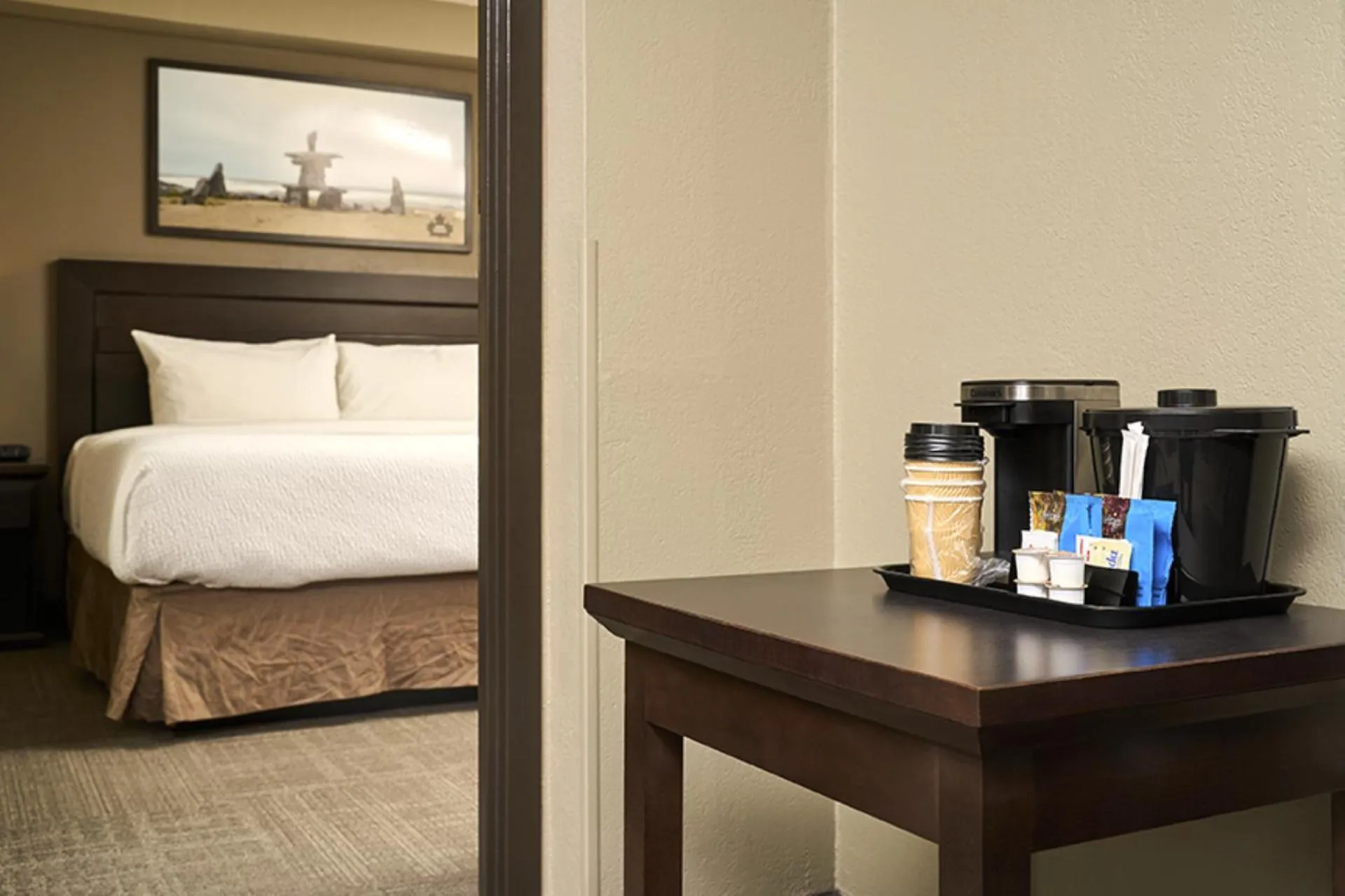 Coffee/tea facilities, Bed in Canad Inns Destination Centre Transcona