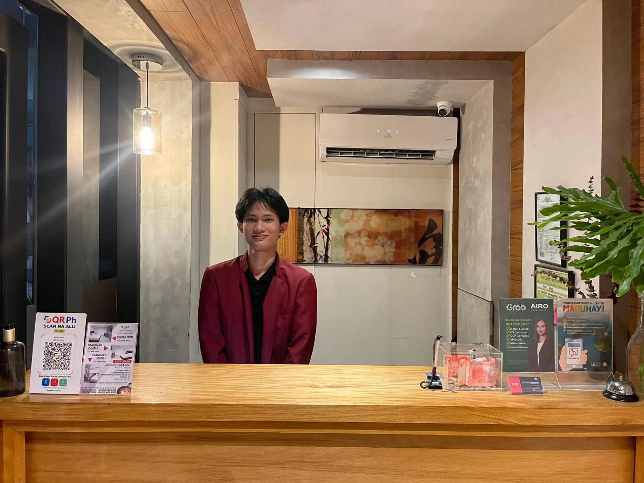 Lobby or reception in Anex Hotel near US Embassy