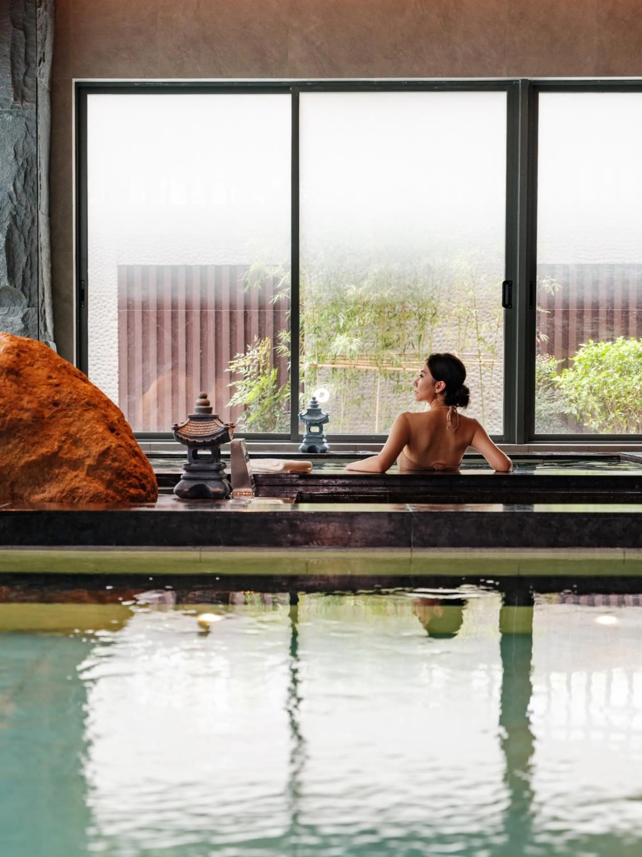 Hot Spring Bath in Shangri-La Putian Onsen Resort Hotel