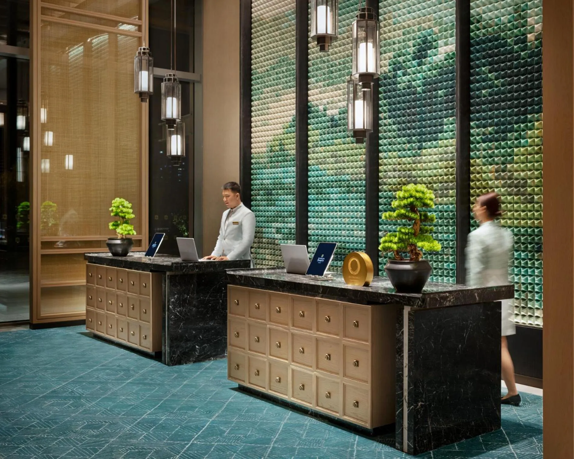 Lobby or reception in Shangri-La Putian Onsen Resort Hotel