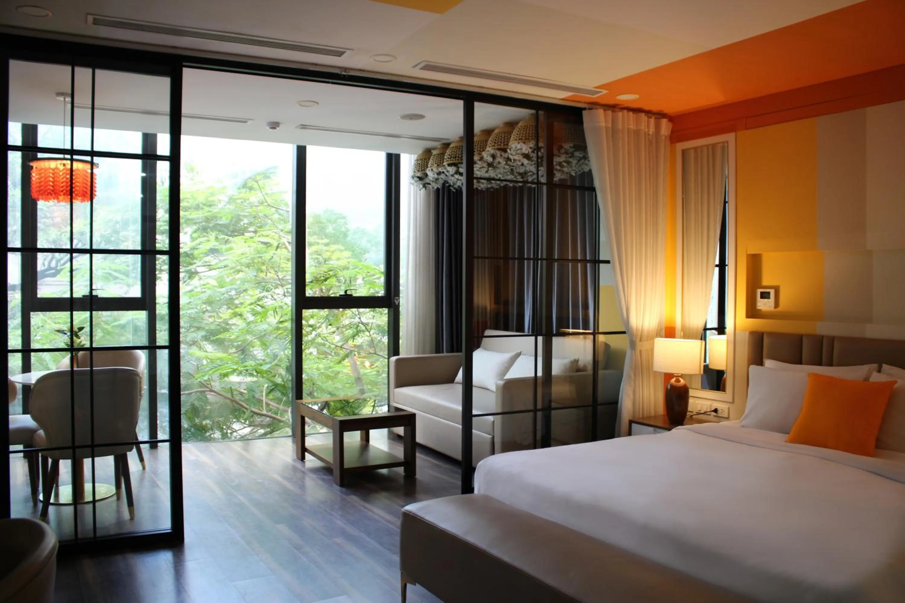 Bed in LIVIE Hanoi Ham Long