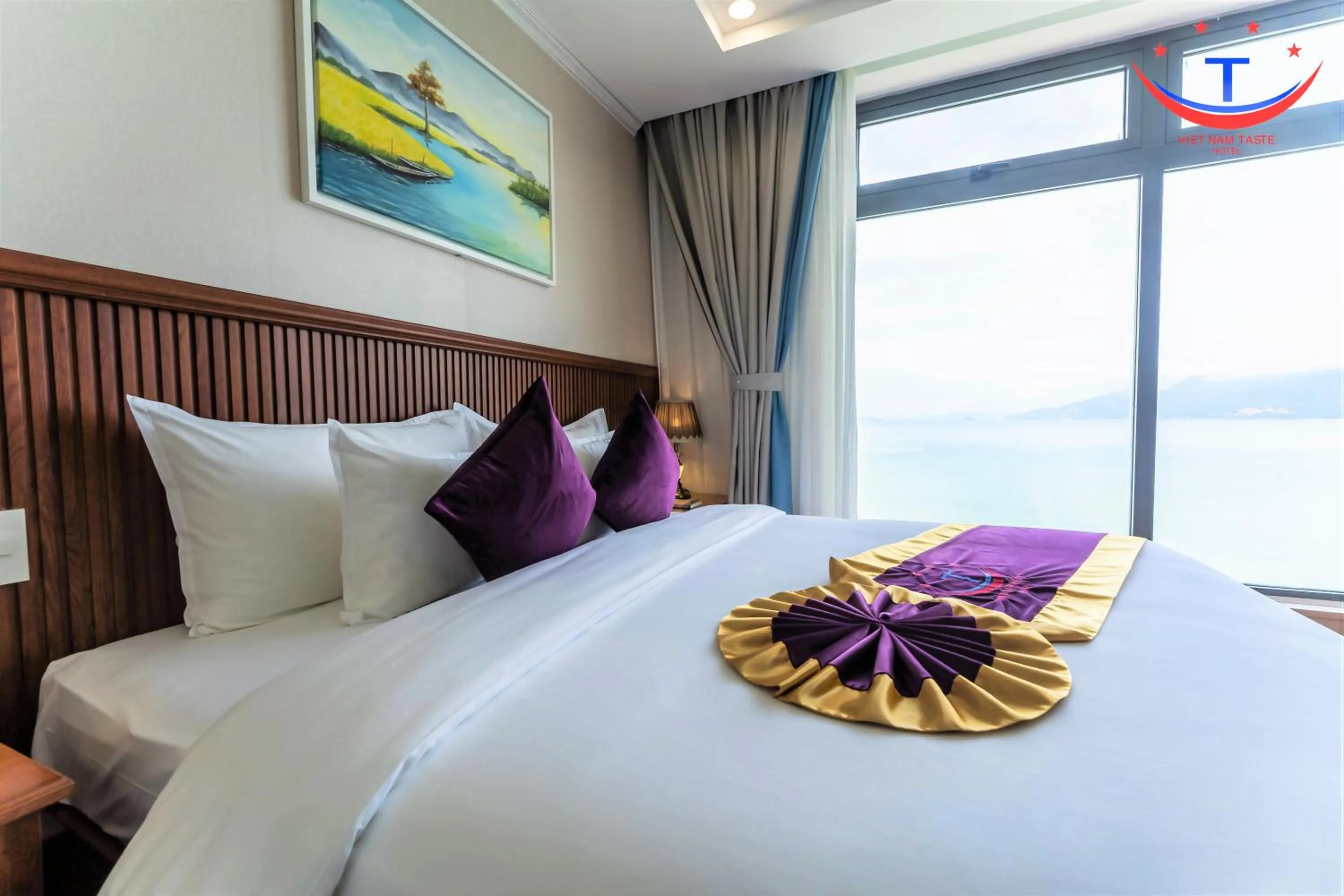 Bed in Vietnam Taste Hotel Quy Nhon - Beachfront