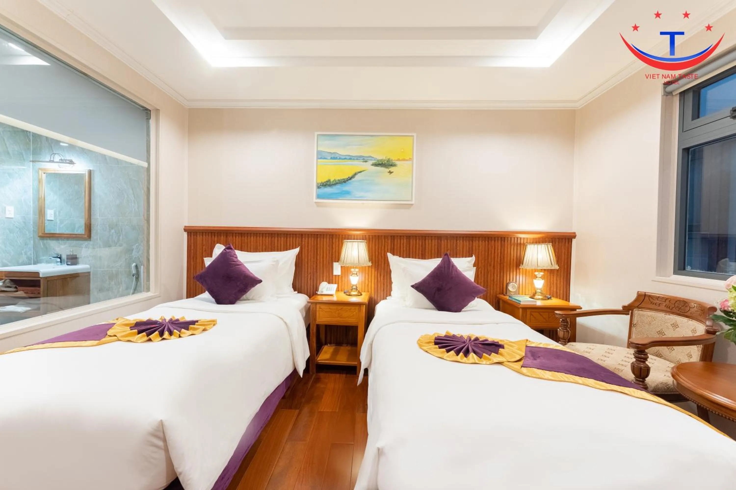 Bed in Vietnam Taste Hotel Quy Nhon - Beachfront